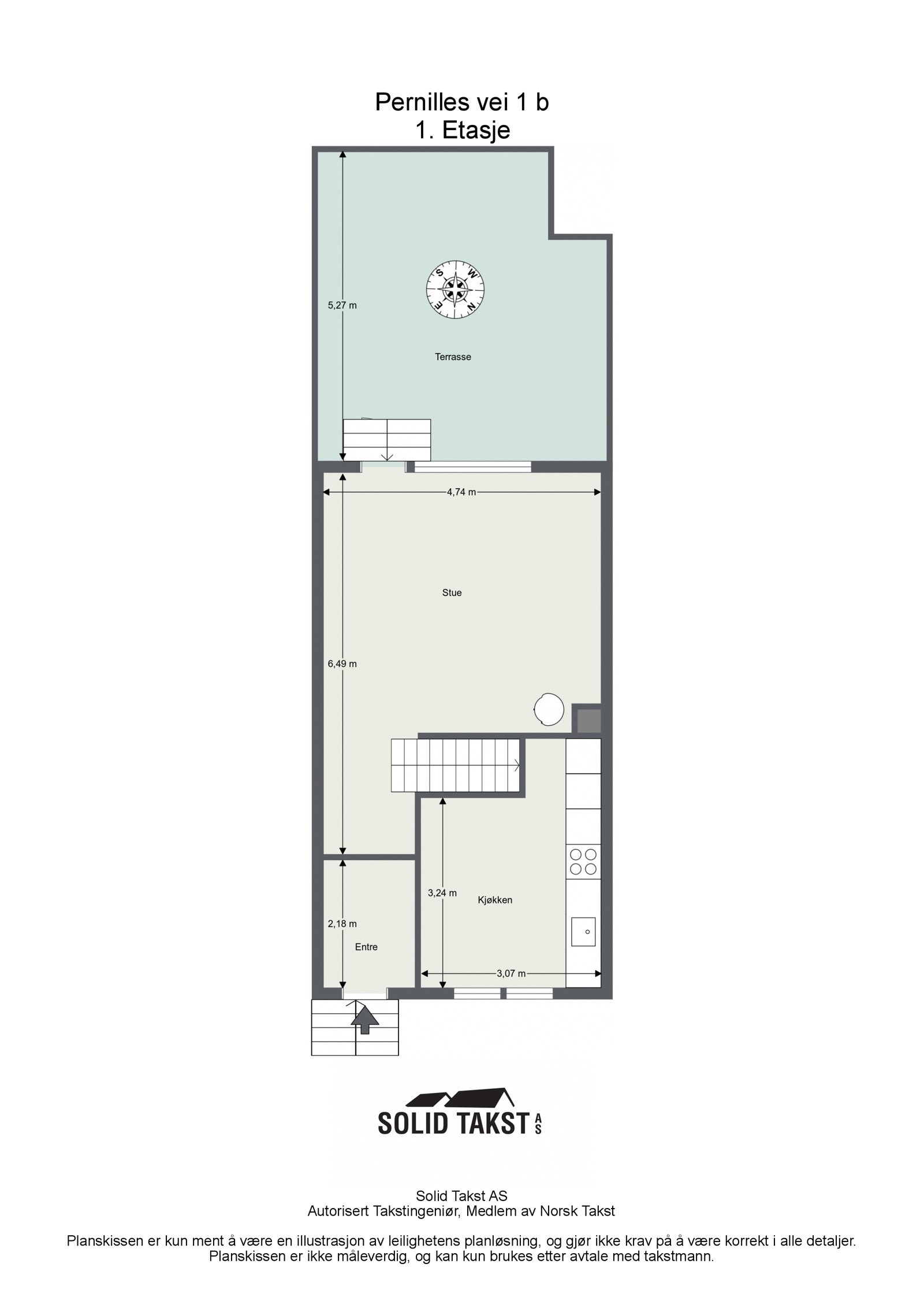 Plantegning 1.etg. Galleribilde