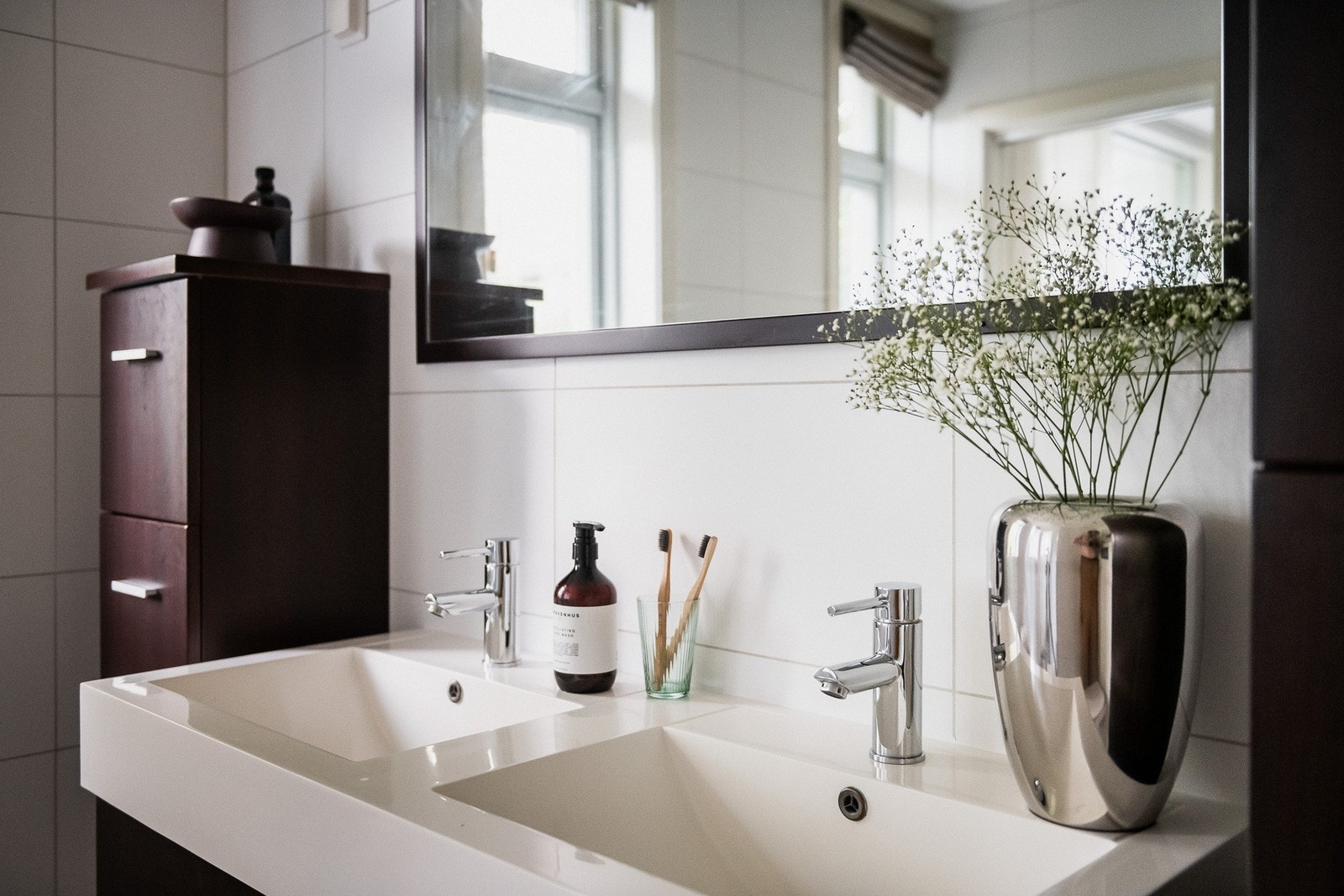 Praktisk innredning med lekre fargevalg. Galleribilde