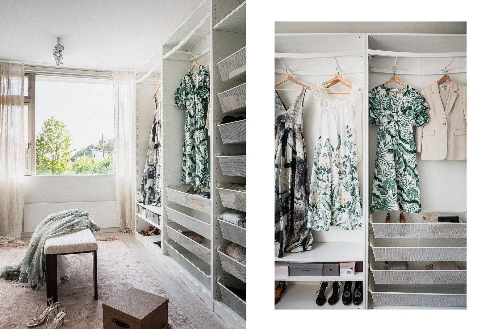 Rikelig med lagringsplass i walk-in closet. Galleribilde
