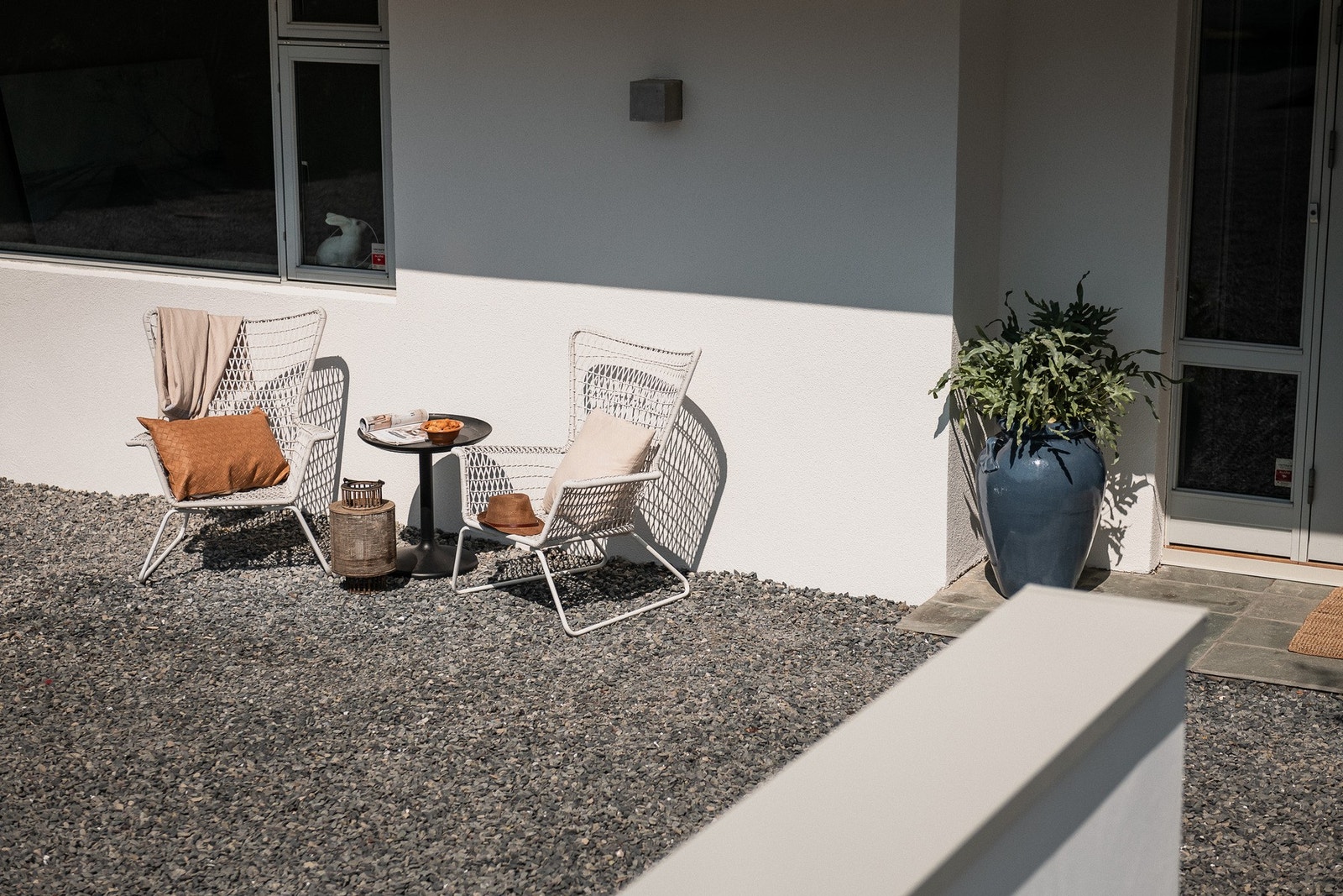 Hyggelig opparbeidelse ved inngangsparti Galleribilde