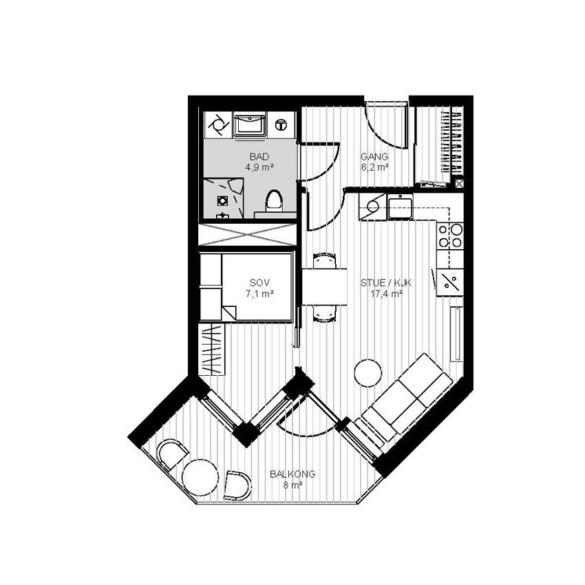 Plantegning Galleribilde