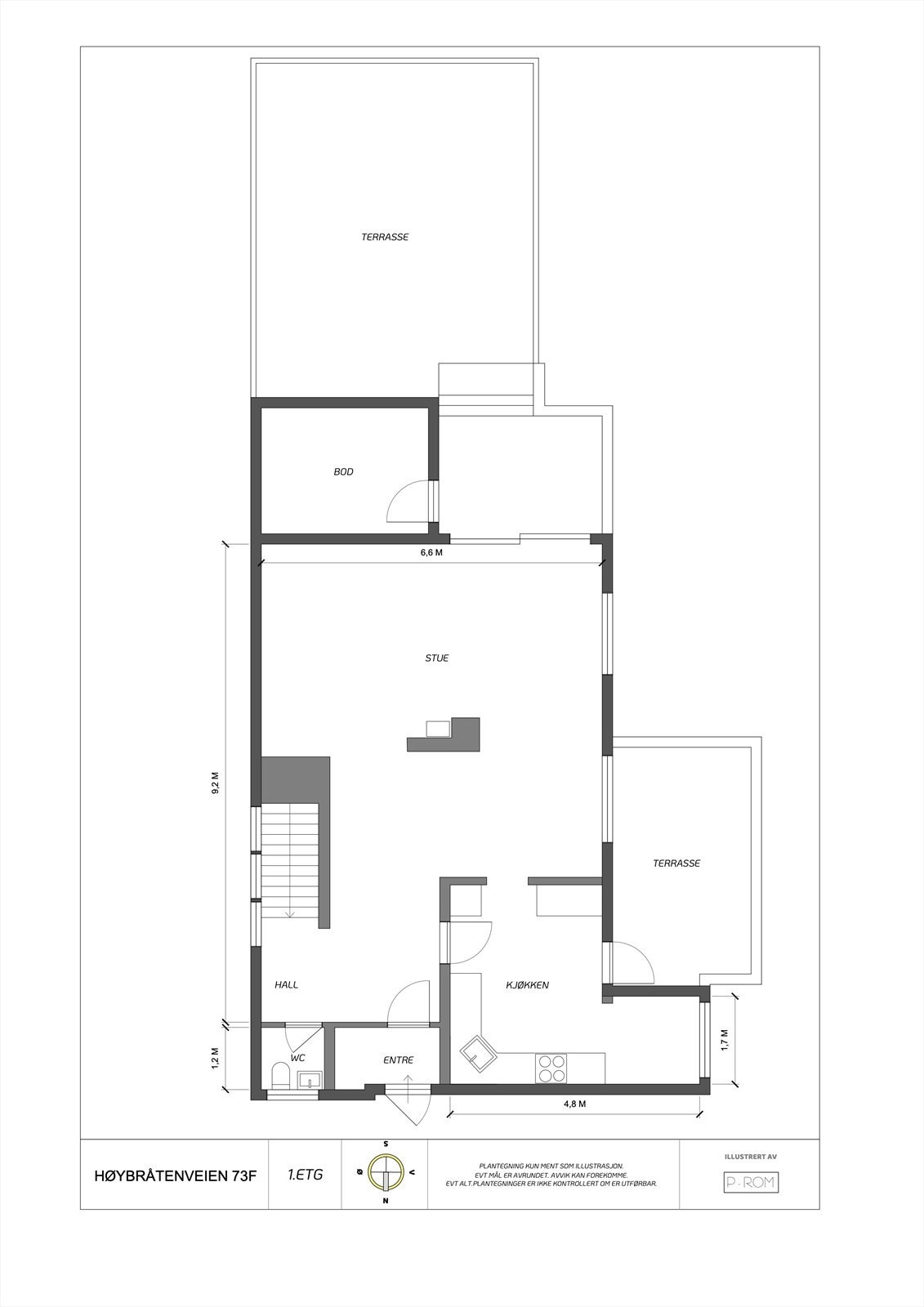 Planskisse 1 etasje Galleribilde