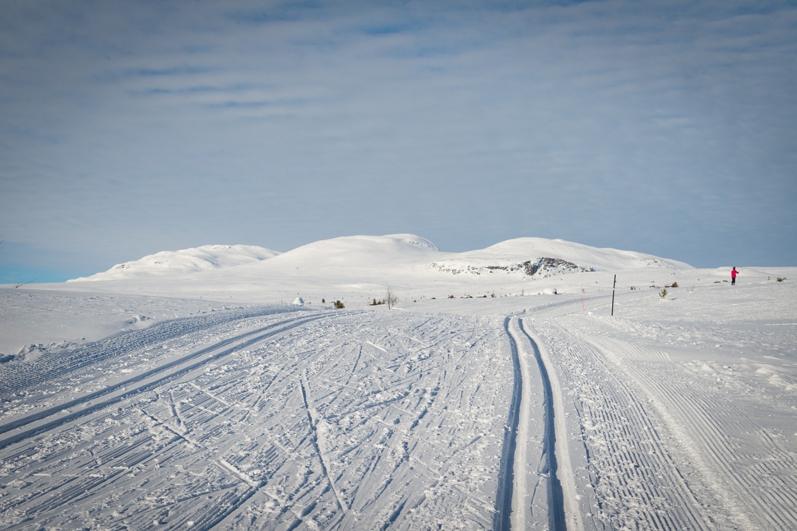 Skiløyper med tråkkemaskin Galleribilde