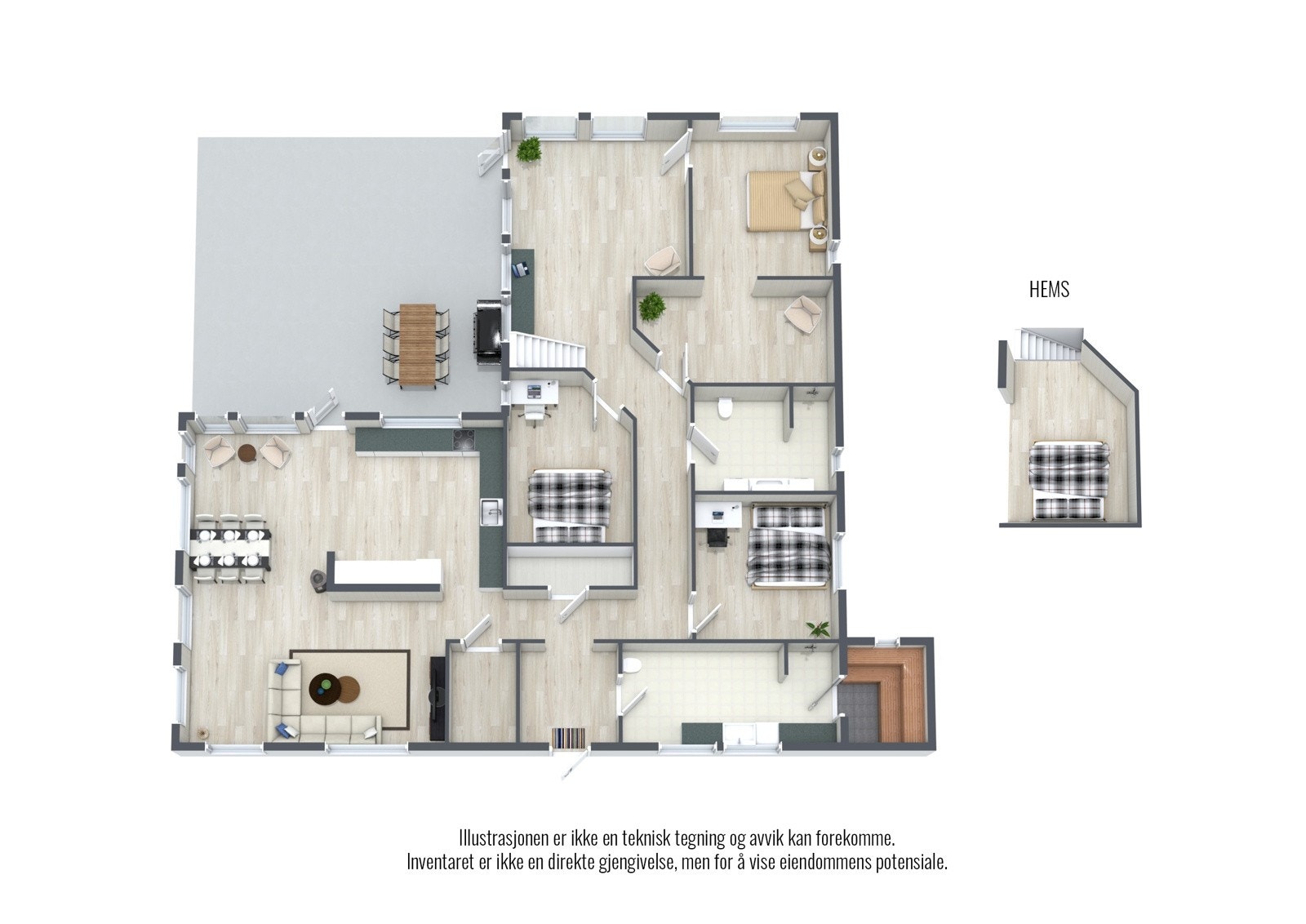 Plantegning Galleribilde