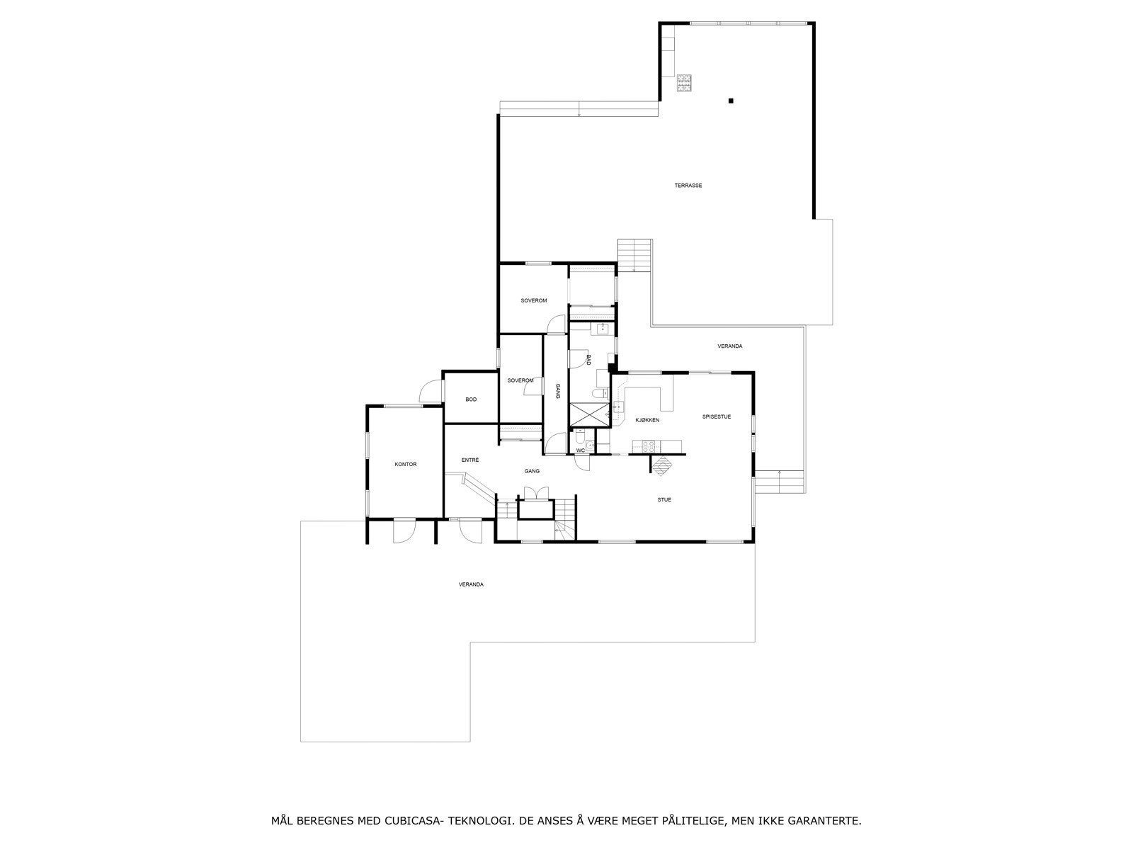 1. etasje - veiledende planskisse. Galleribilde