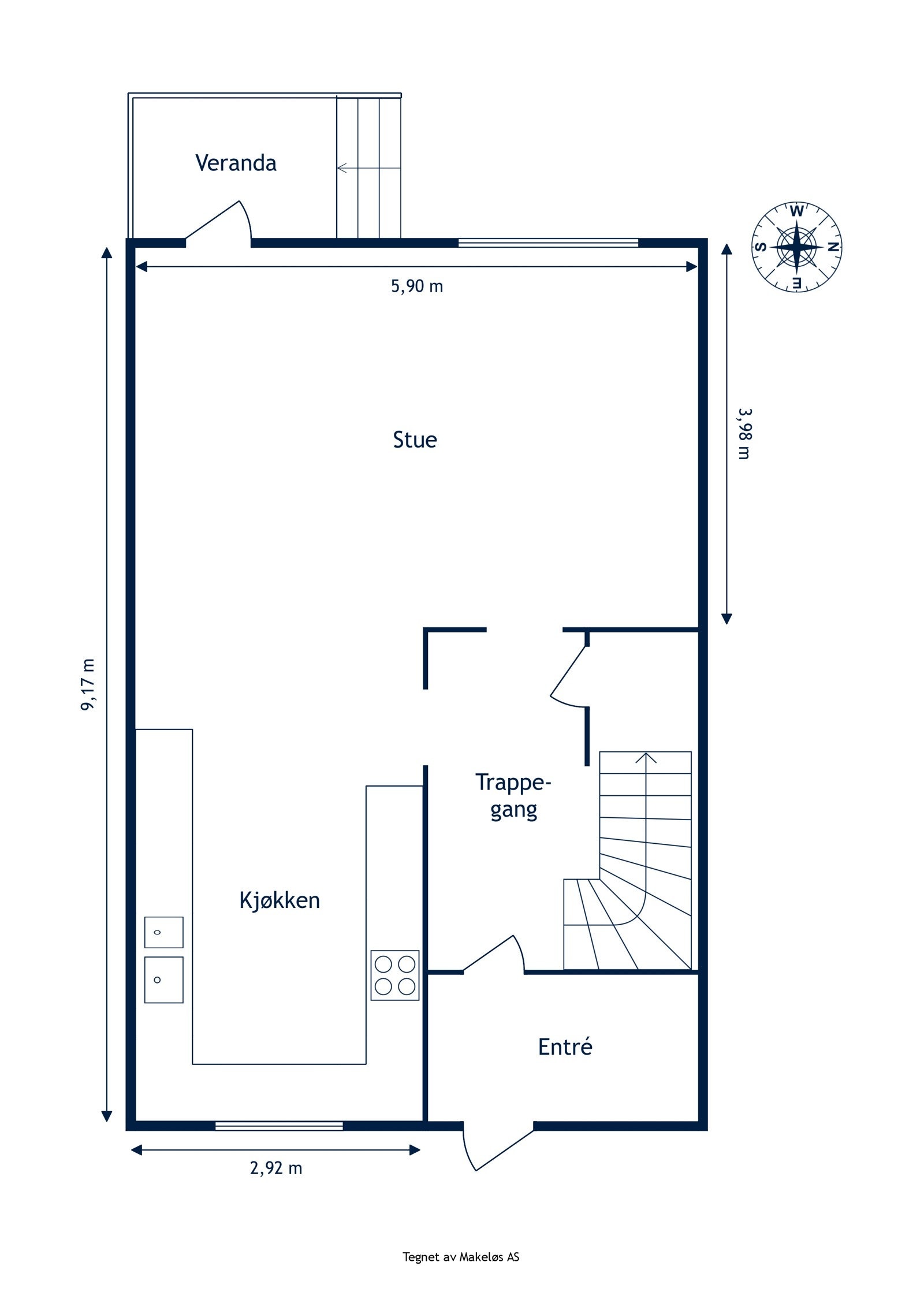 Plantegning 1.etasje. Galleribilde