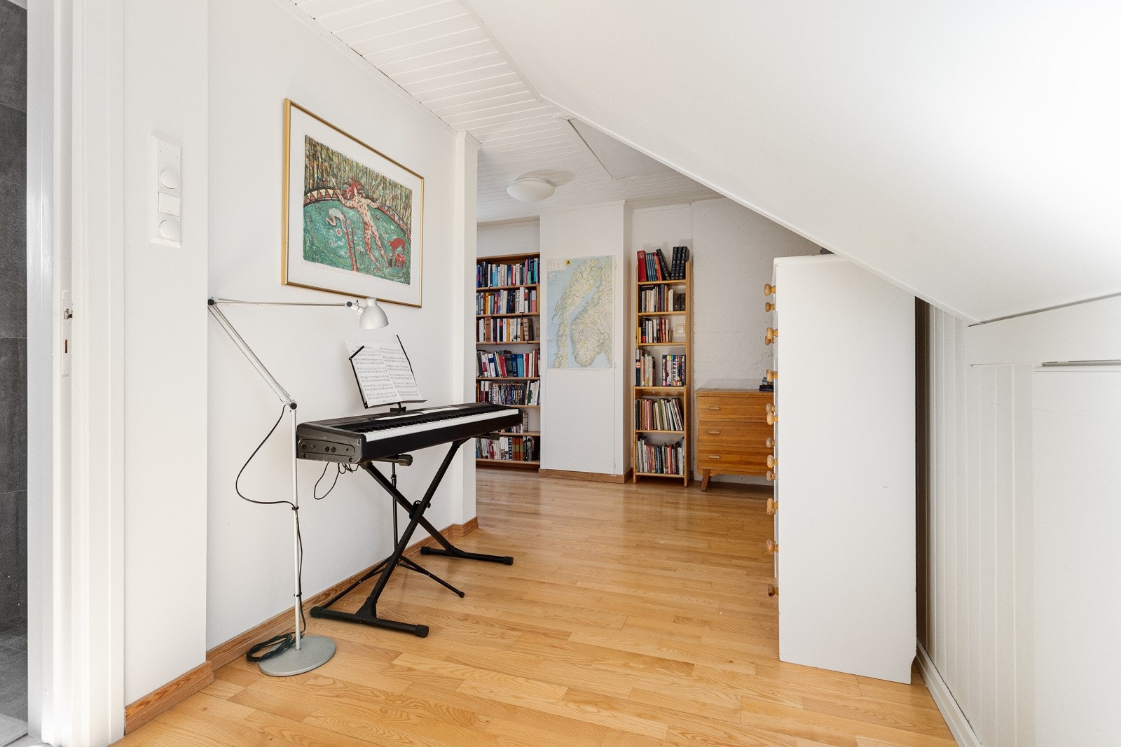 Videre kommer man opp på loftet. Galleribilde