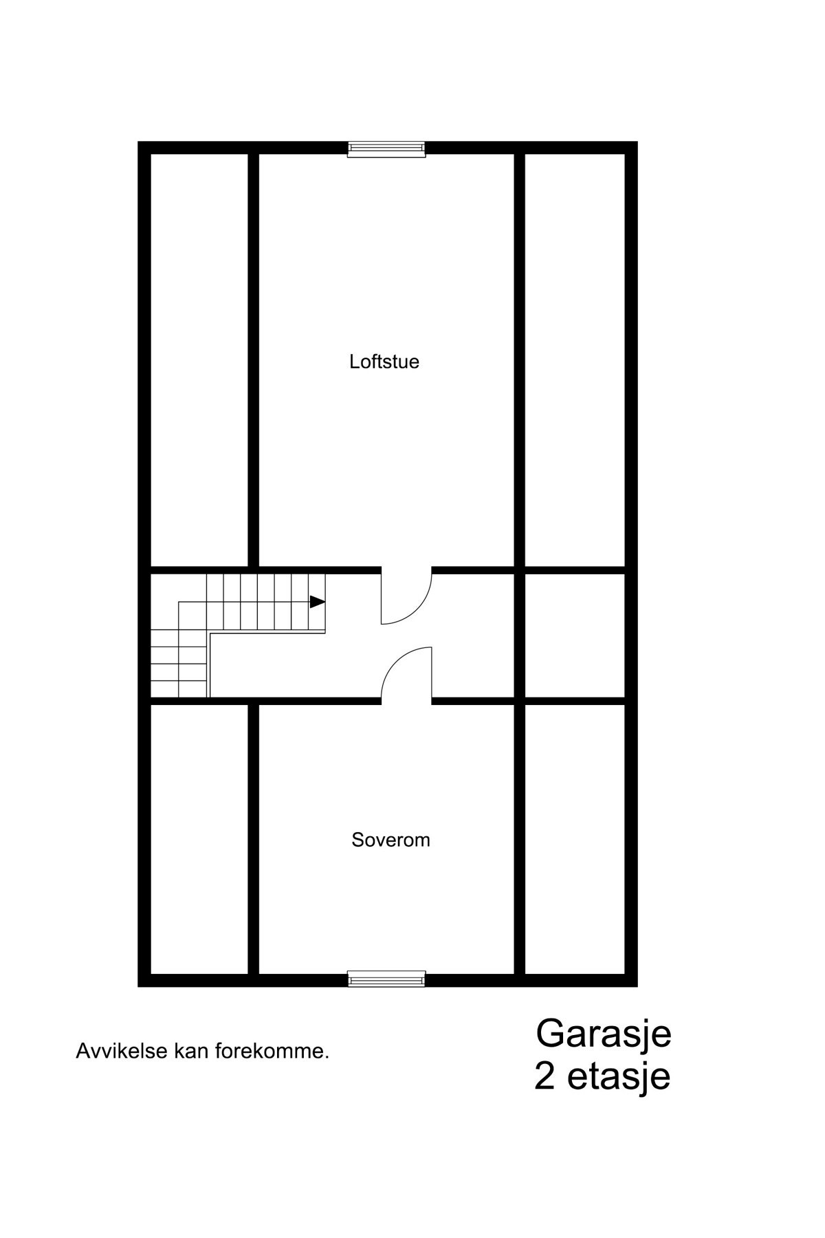 Plantegning Garasje 2 etasje Galleribilde