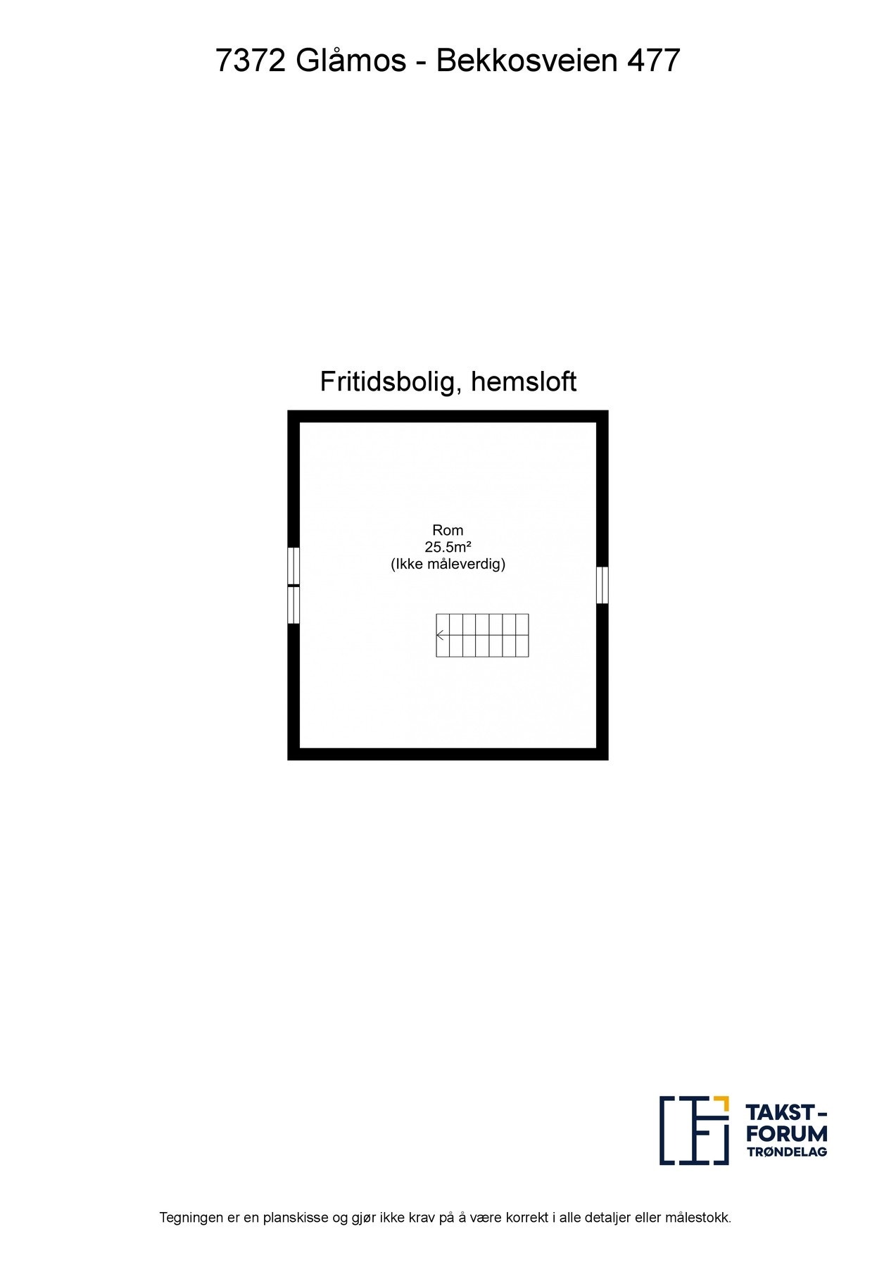 Planskisse hemsloft Galleribilde