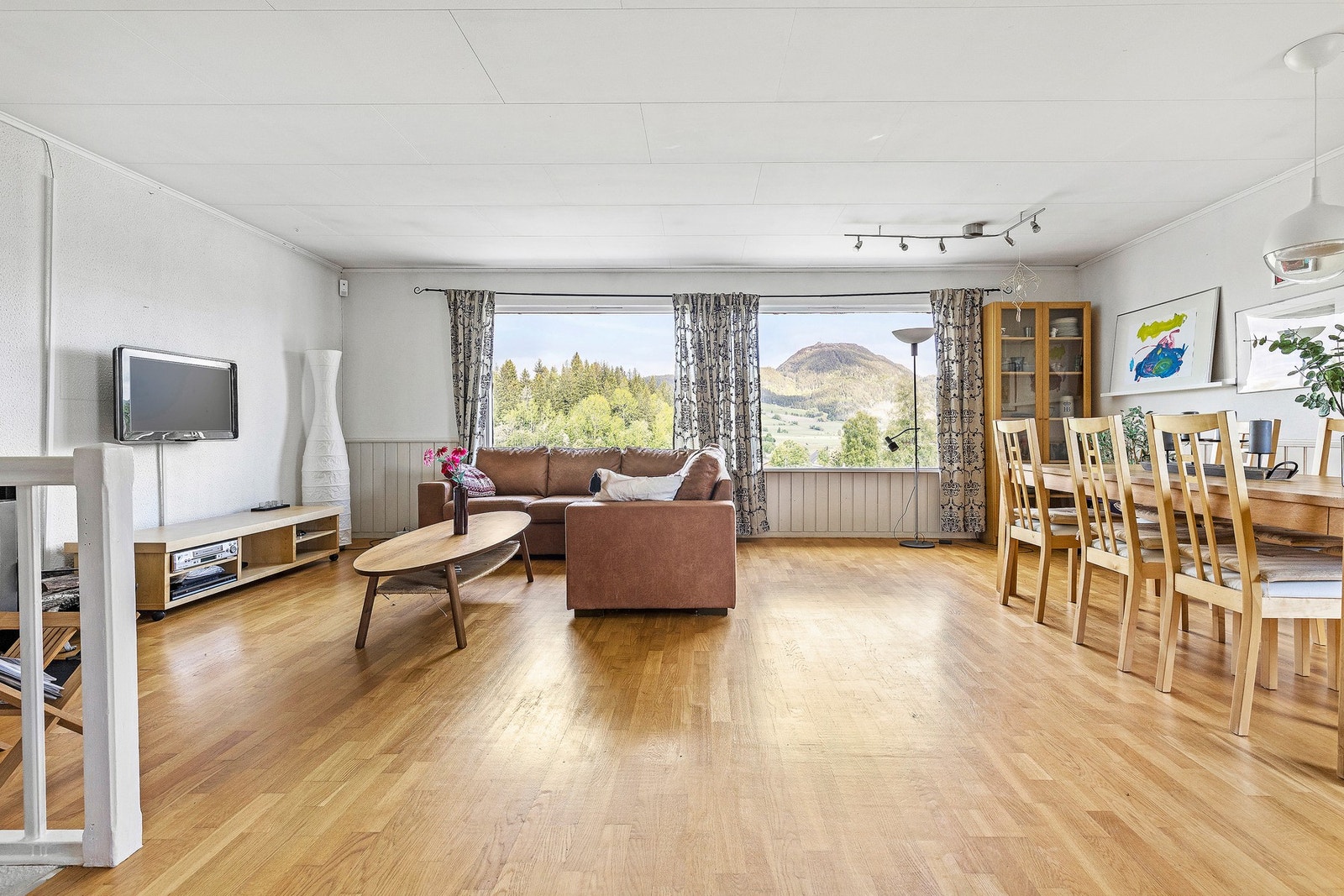 Stue med utsikt mot Forbordsfjellet. Galleribilde