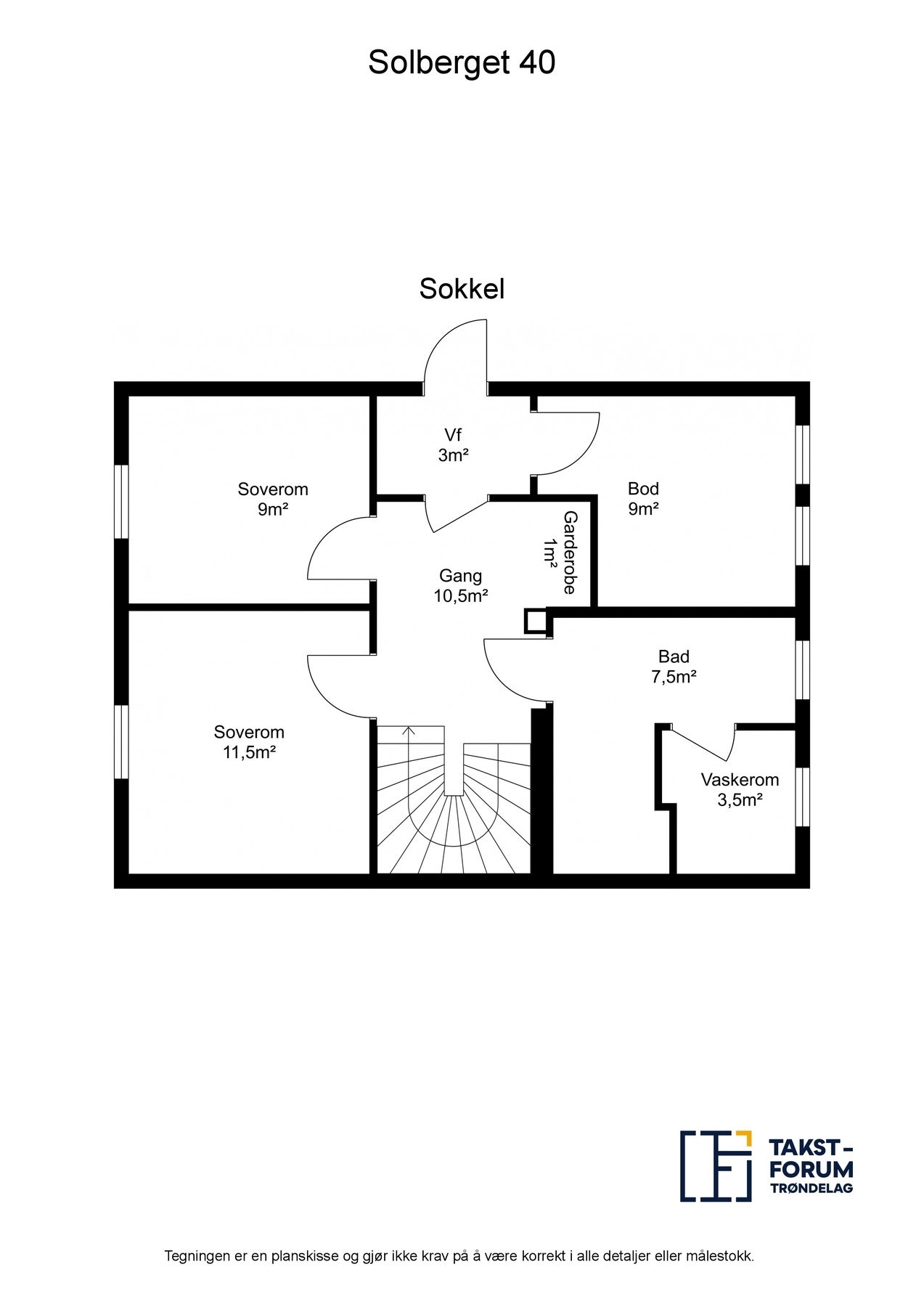 Planskisse sokkel Galleribilde