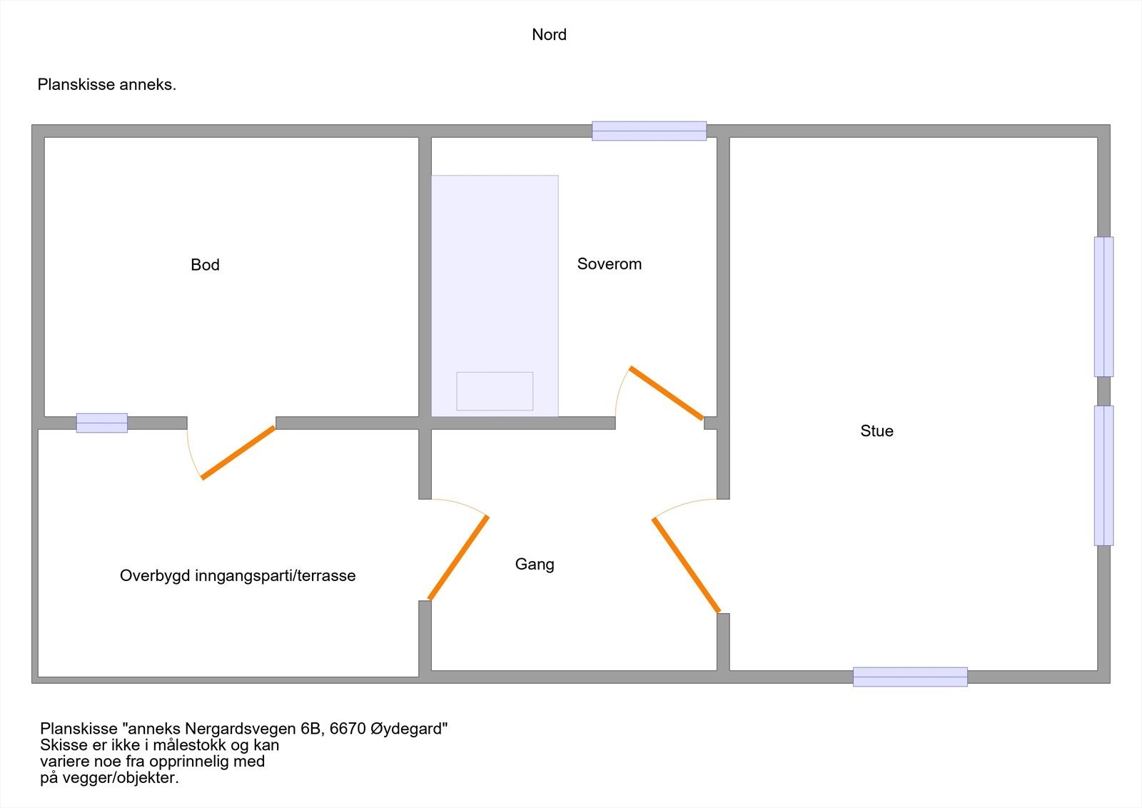 Plantegning anneks Galleribilde