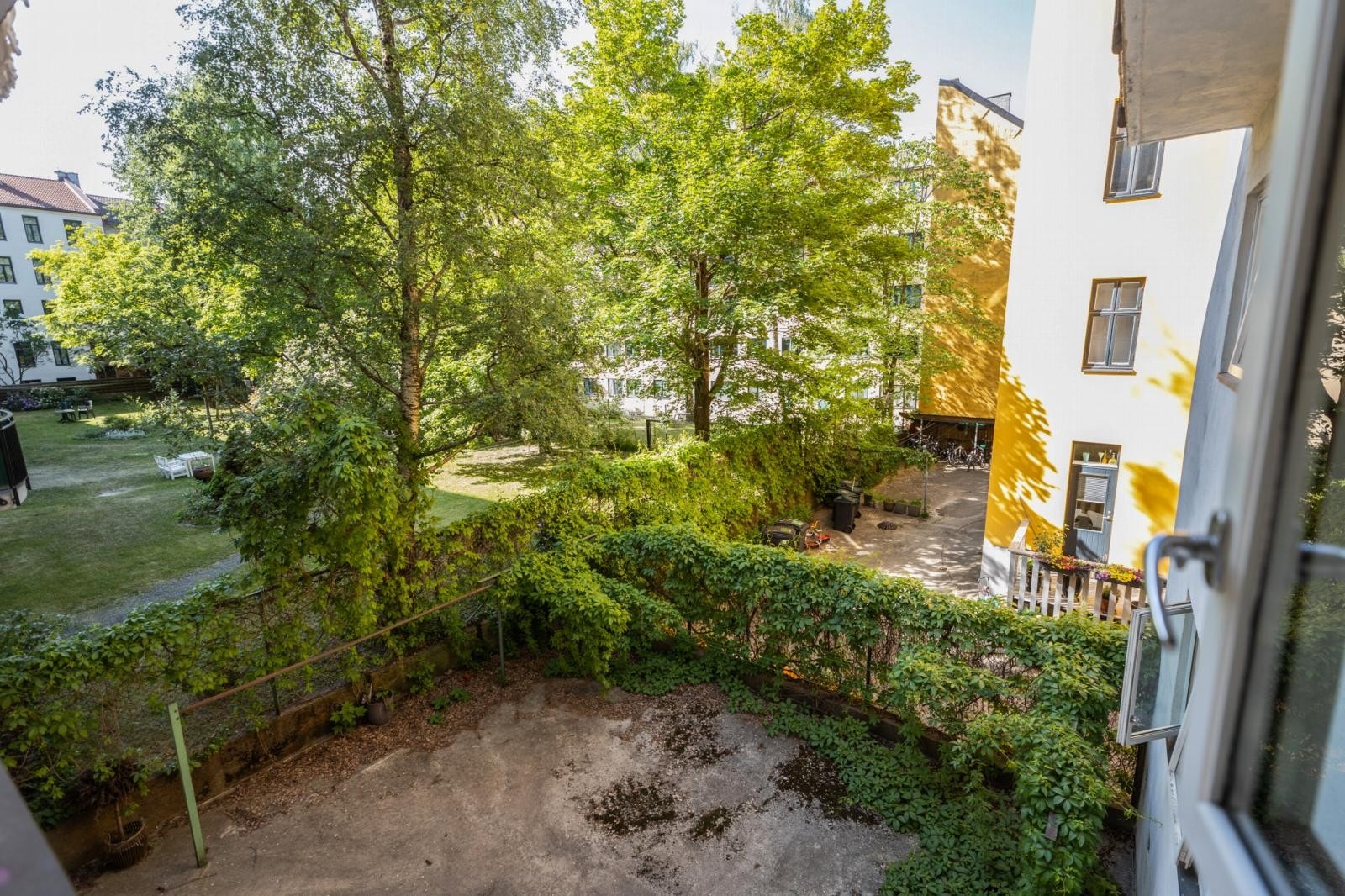 Felles bakgård Galleribilde