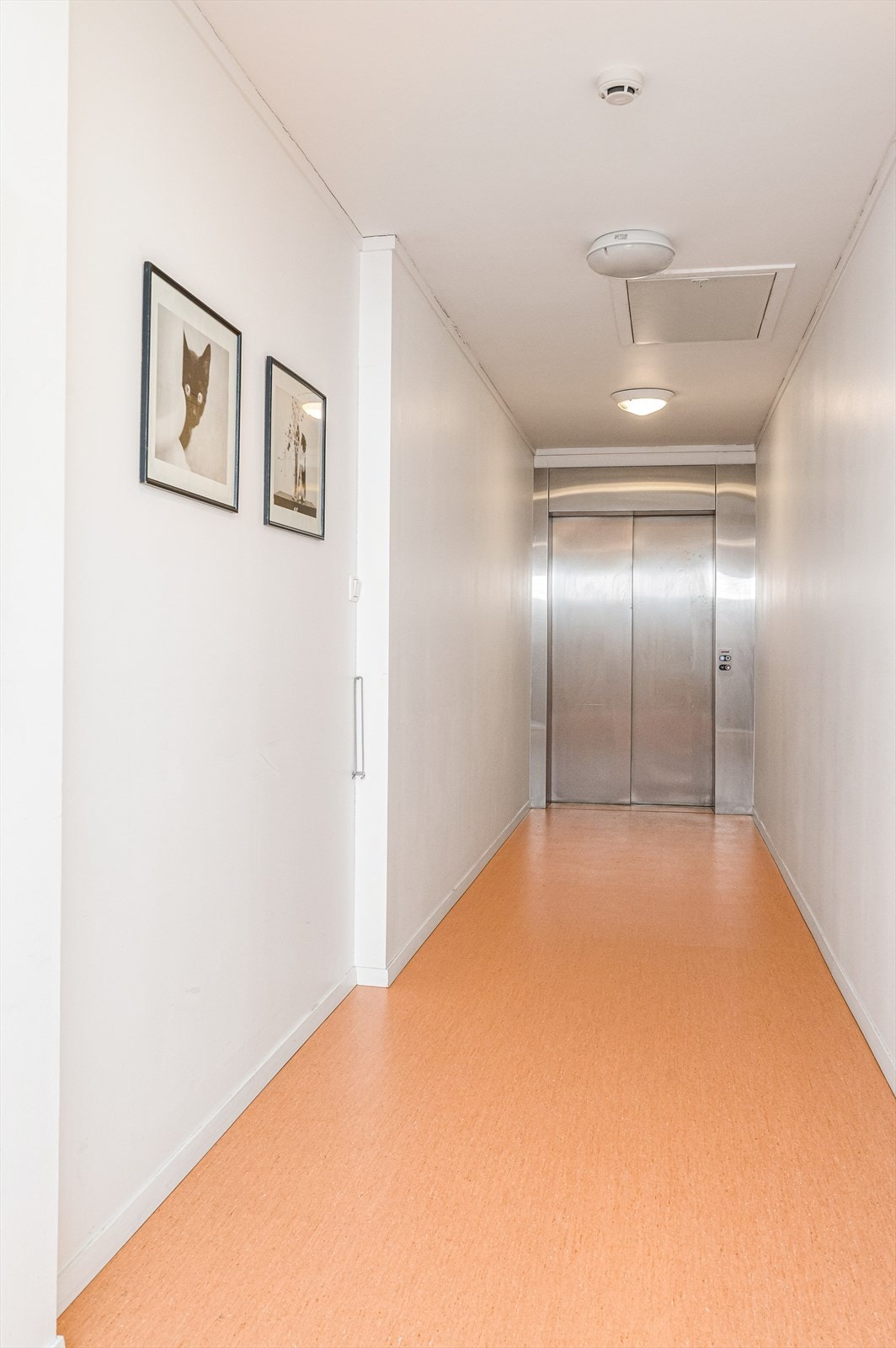Enkel adkomst i fra gateplan og opp til leilighetens plan med heis. Galleribilde