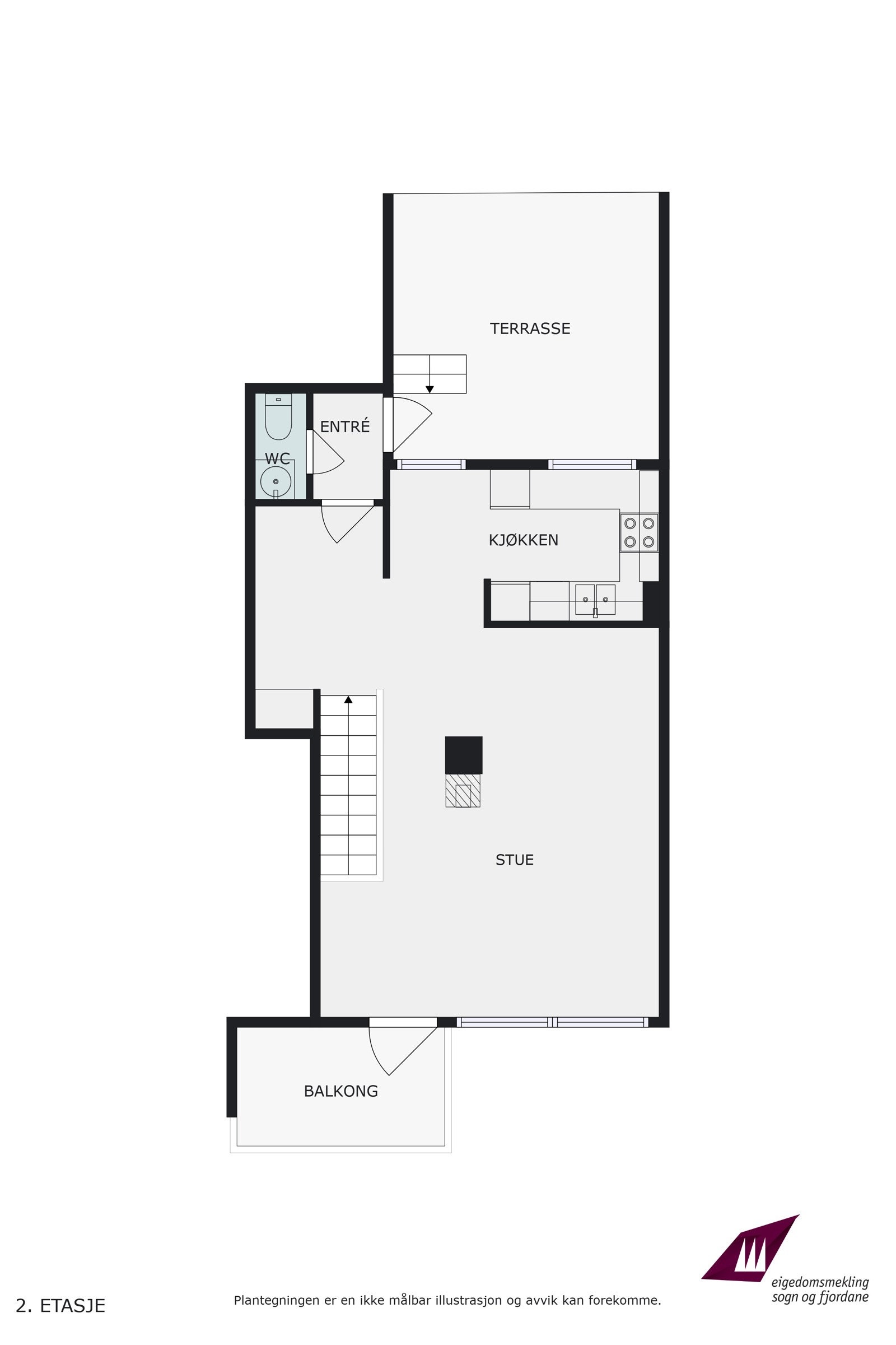 Planskisse hovudetasje Galleribilde