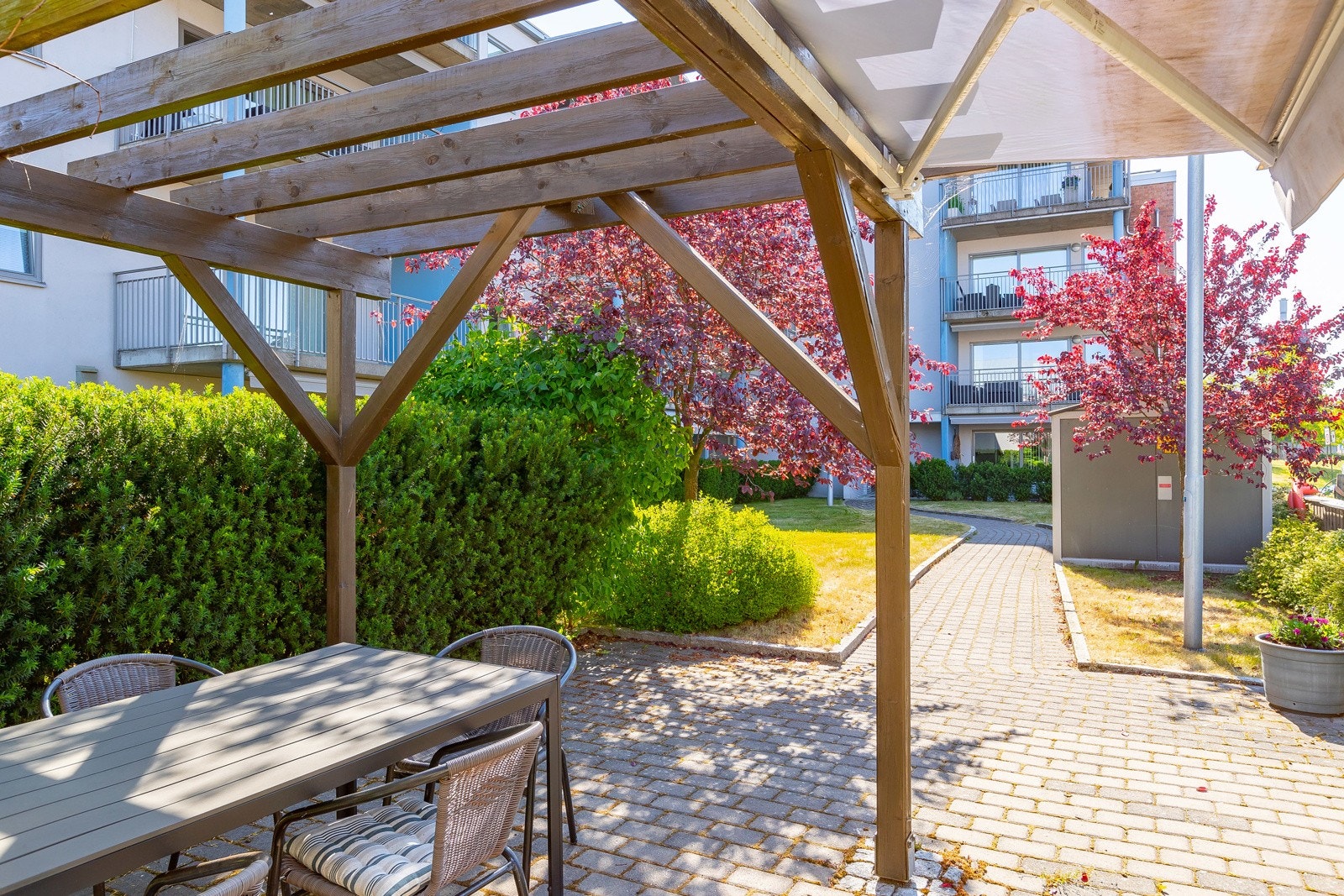 Hyggelig med pergola Galleribilde