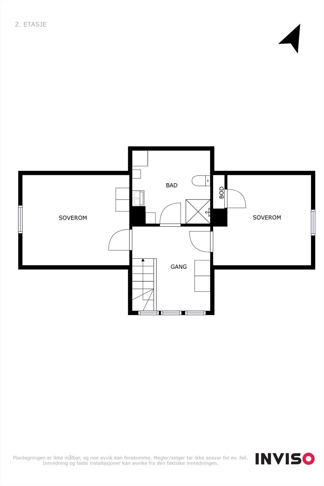 Plantegning 2. etasje Galleribilde