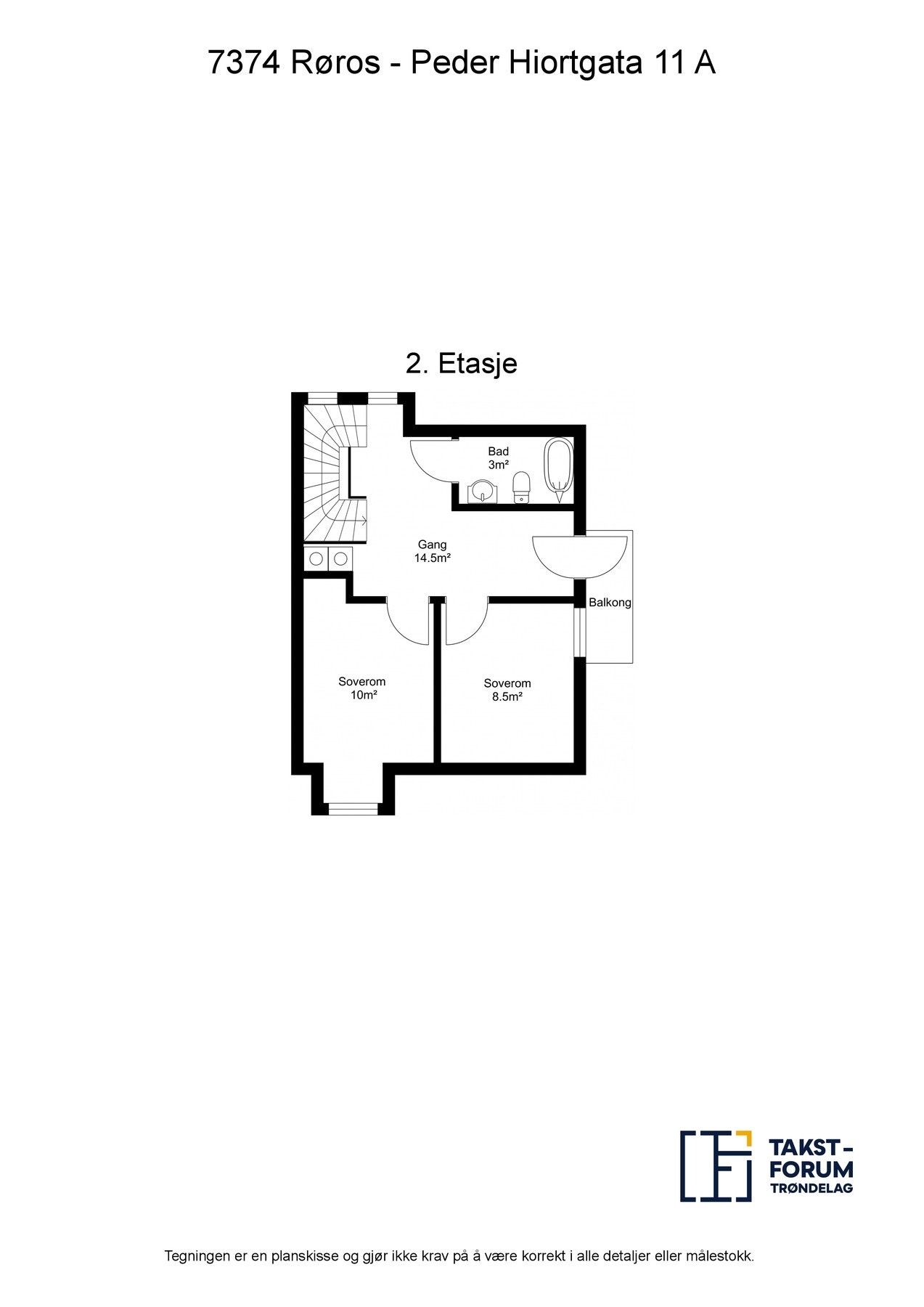 Planskisse 2.etg. Galleribilde