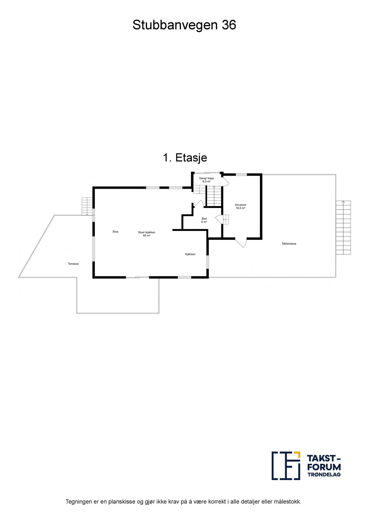 Planskisse 1.Etasje Galleribilde