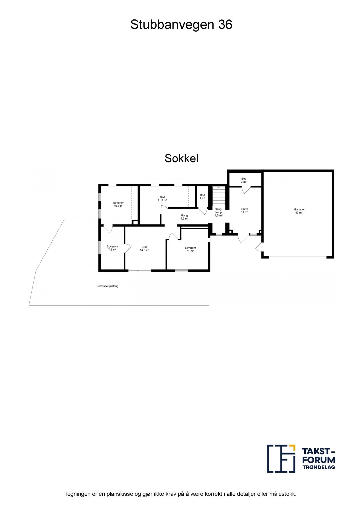 Planskisse Sokkel Galleribilde