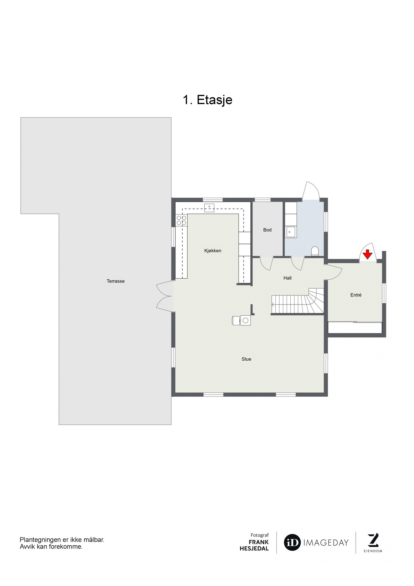 Plantegning 1.etg. Galleribilde