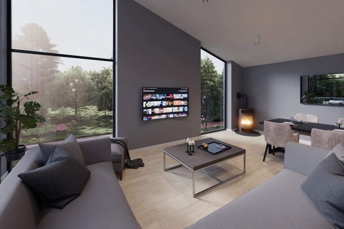 Illustrasjon av loftsstue. Avvik vil forekomme. Galleribilde