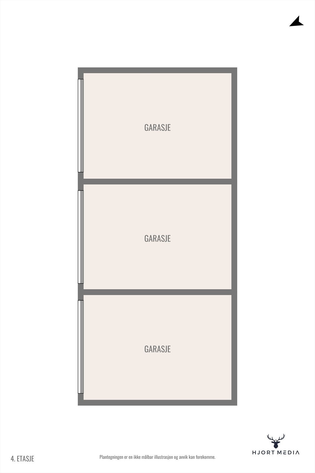 Plantegning garasje Galleribilde