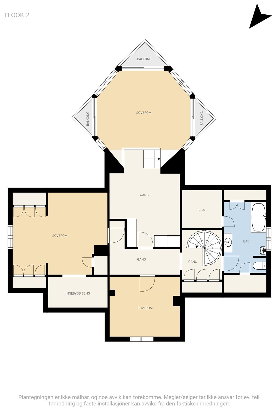 Plantegning 2.etasje. Galleribilde