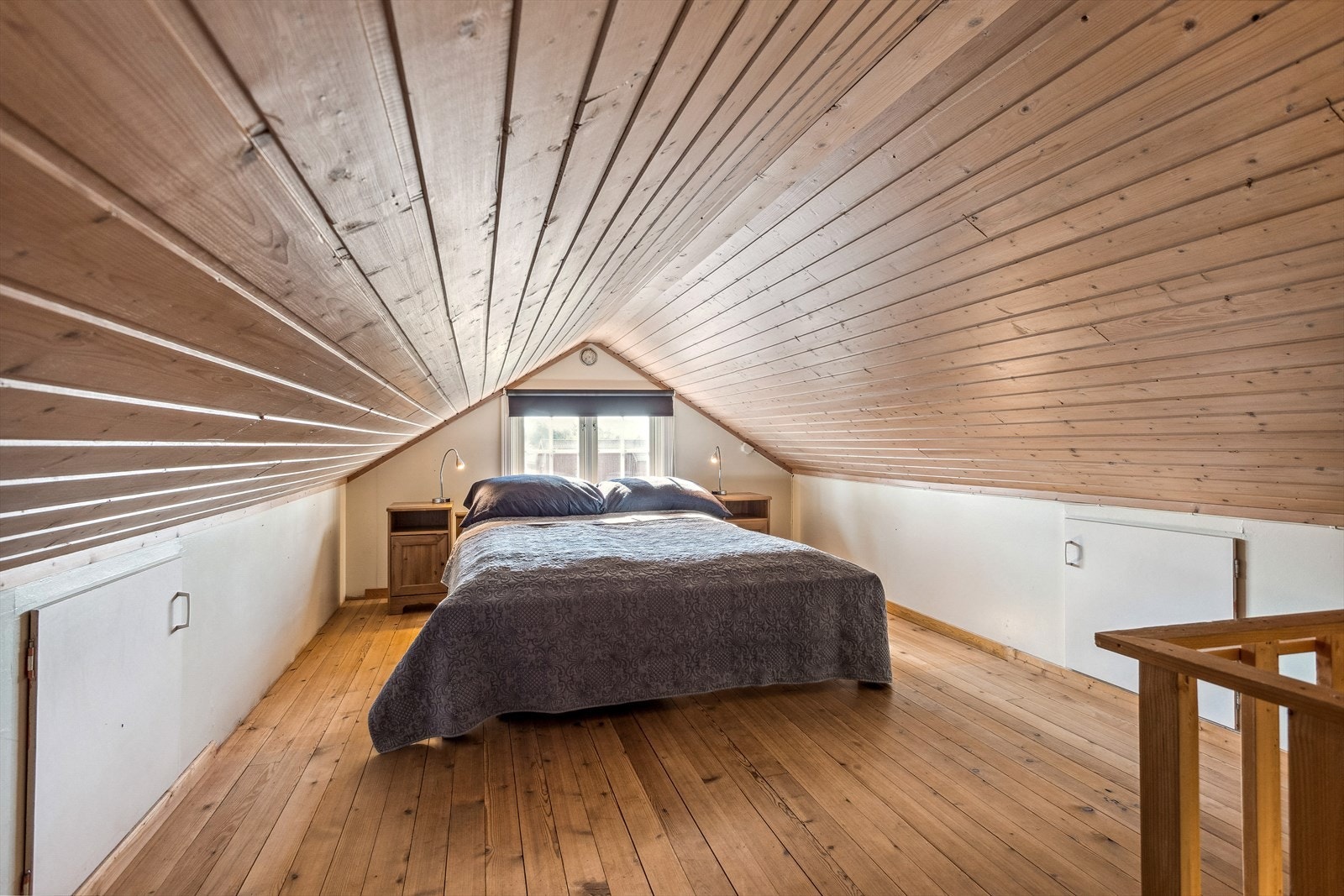 Det finnes også et innredet rom på loftsplanet i annekset. (lav takhøyde). Galleribilde