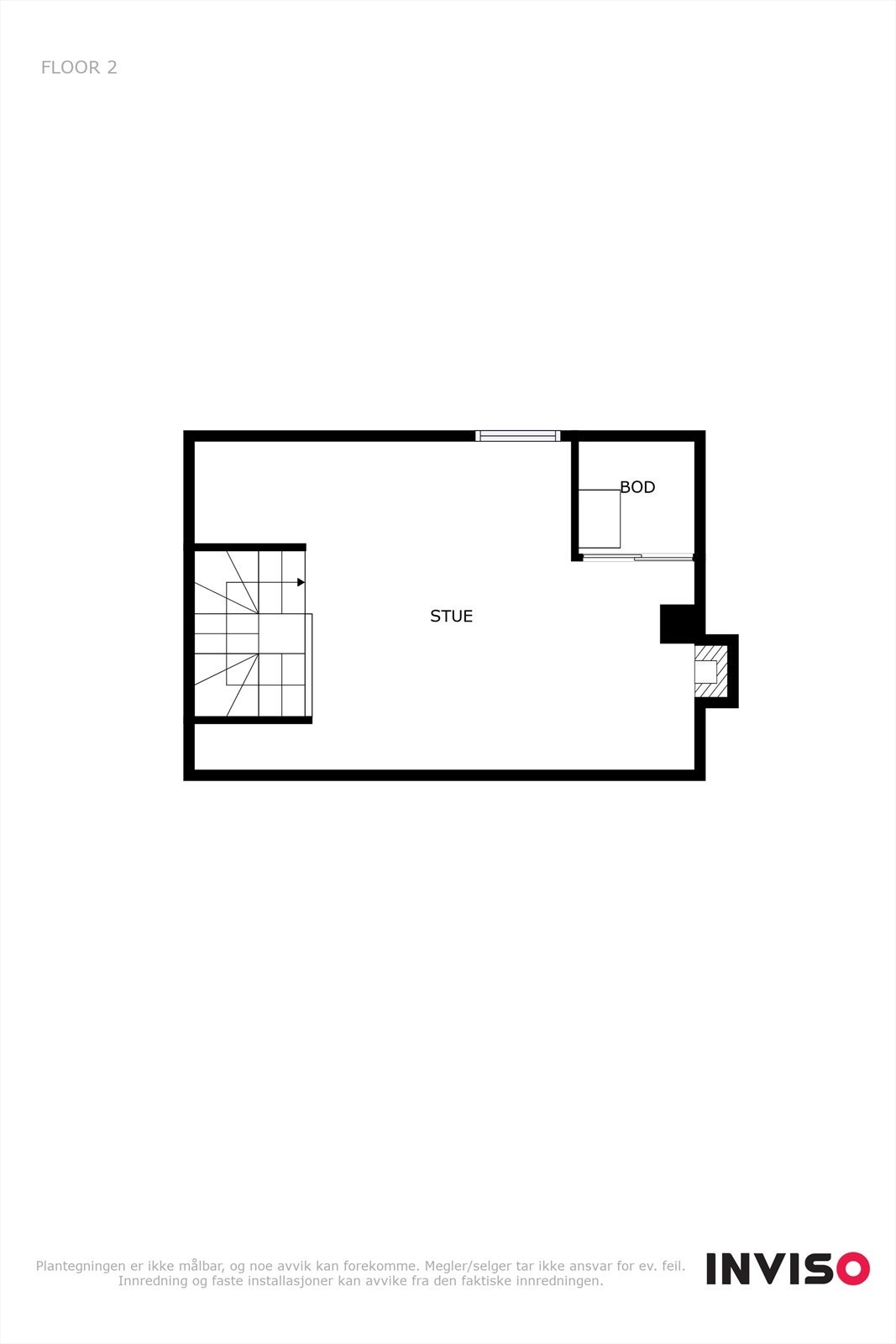 Loftetasje - Plantegning Galleribilde