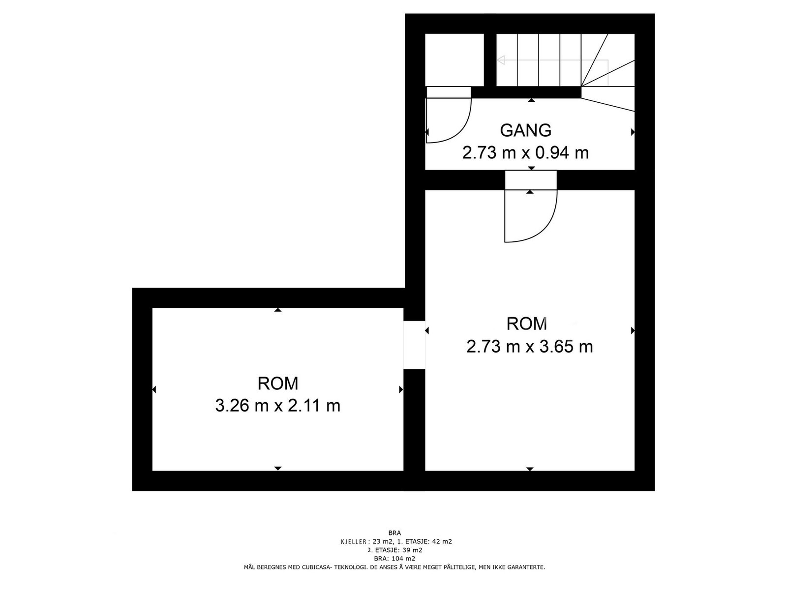 Plantegning kjeller. Det gjøres oppmerksom på at disse plantegningene er etter dagens faktiske bruk, uavhengig av hva som er godkjent av bygningsmyndighetene Galleribilde
