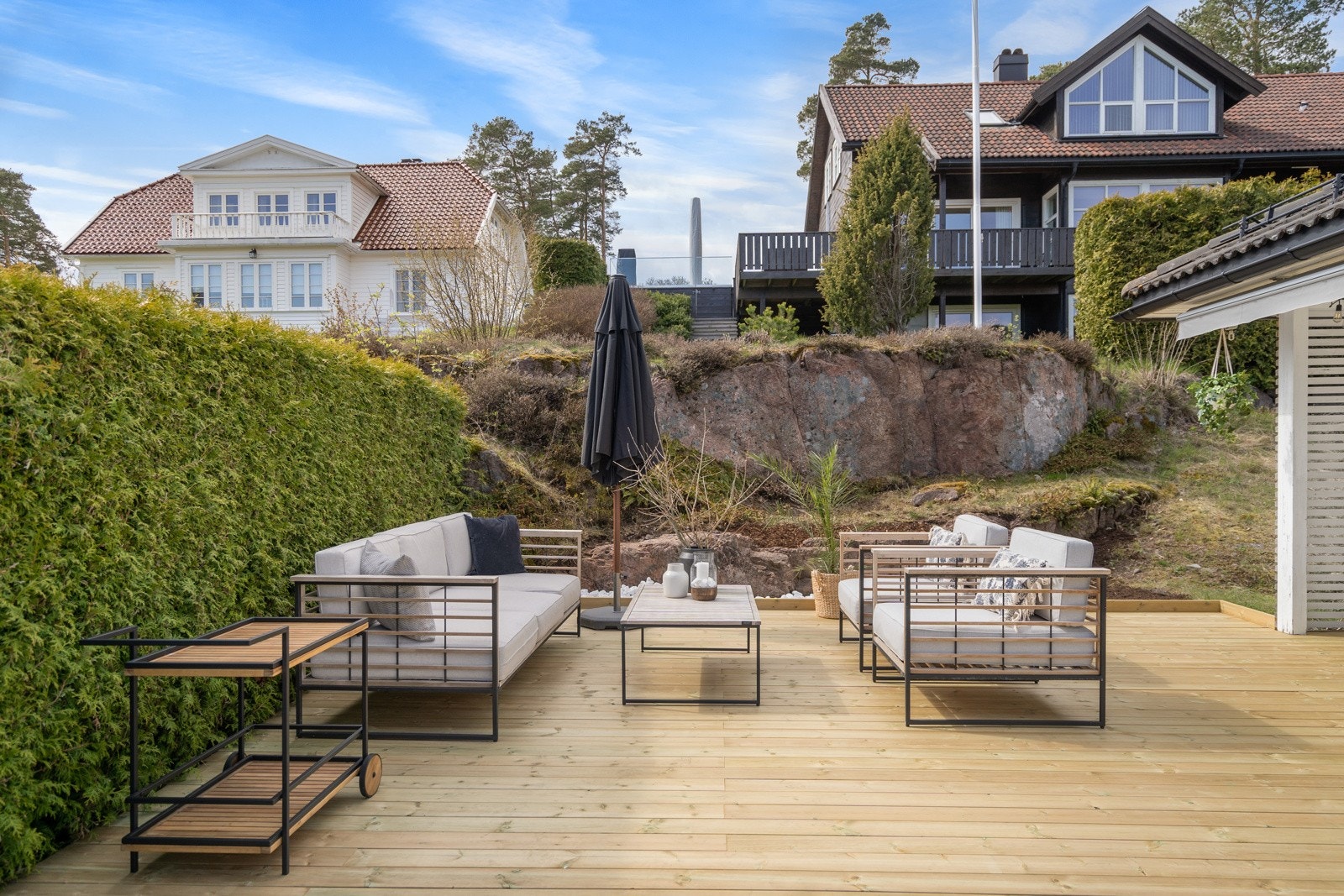 Her kan man sitte i skjermede omgivelser Galleribilde