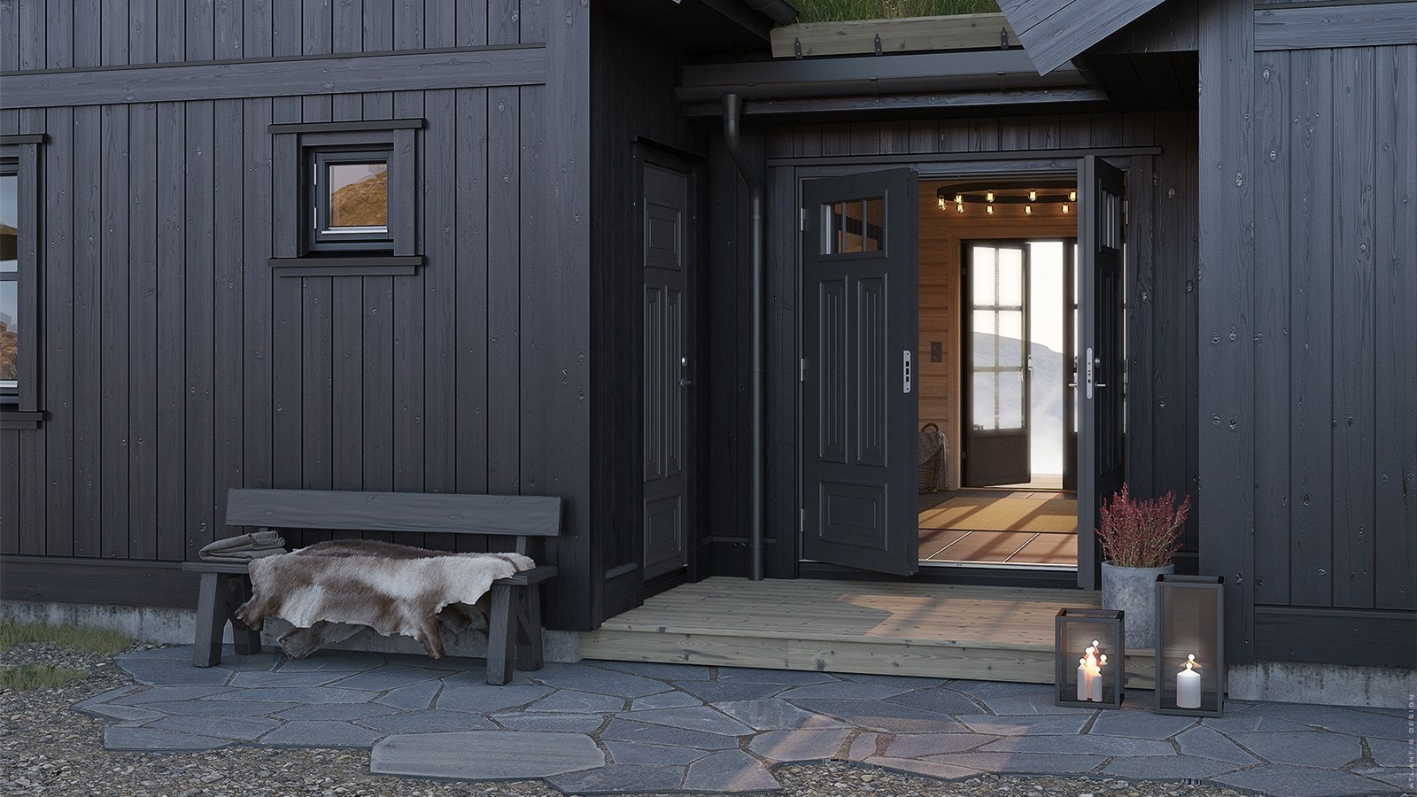 3D bilde av hyttetypen Varig Galleribilde