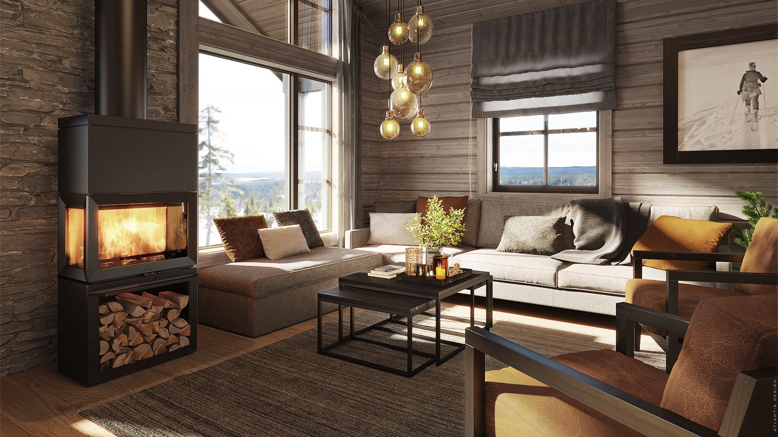 3D bilde av hyttetypen Varig Galleribilde