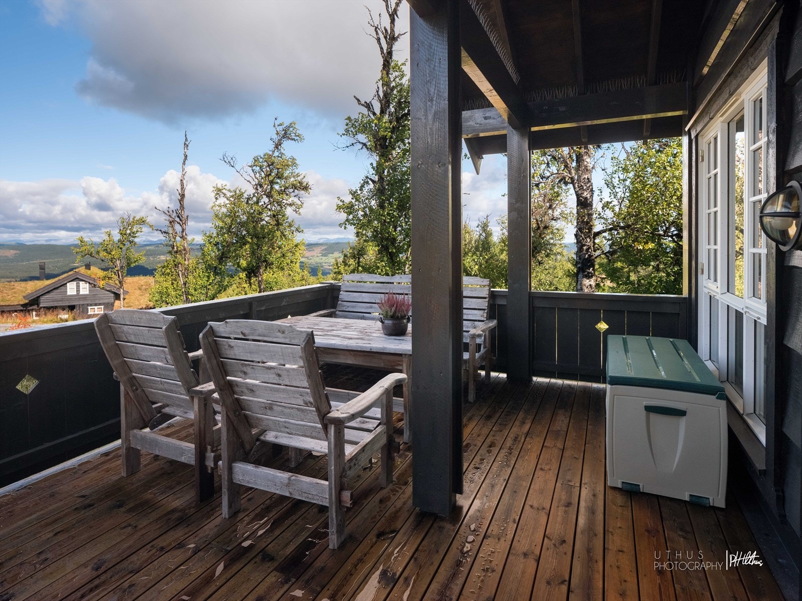 Terrasse med vid og storslått utsikt Galleribilde