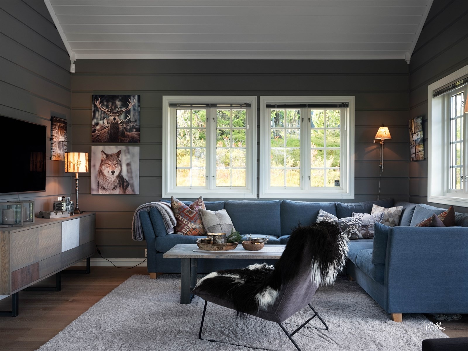 Lun sofakrok for rolige kvelder med familien Galleribilde