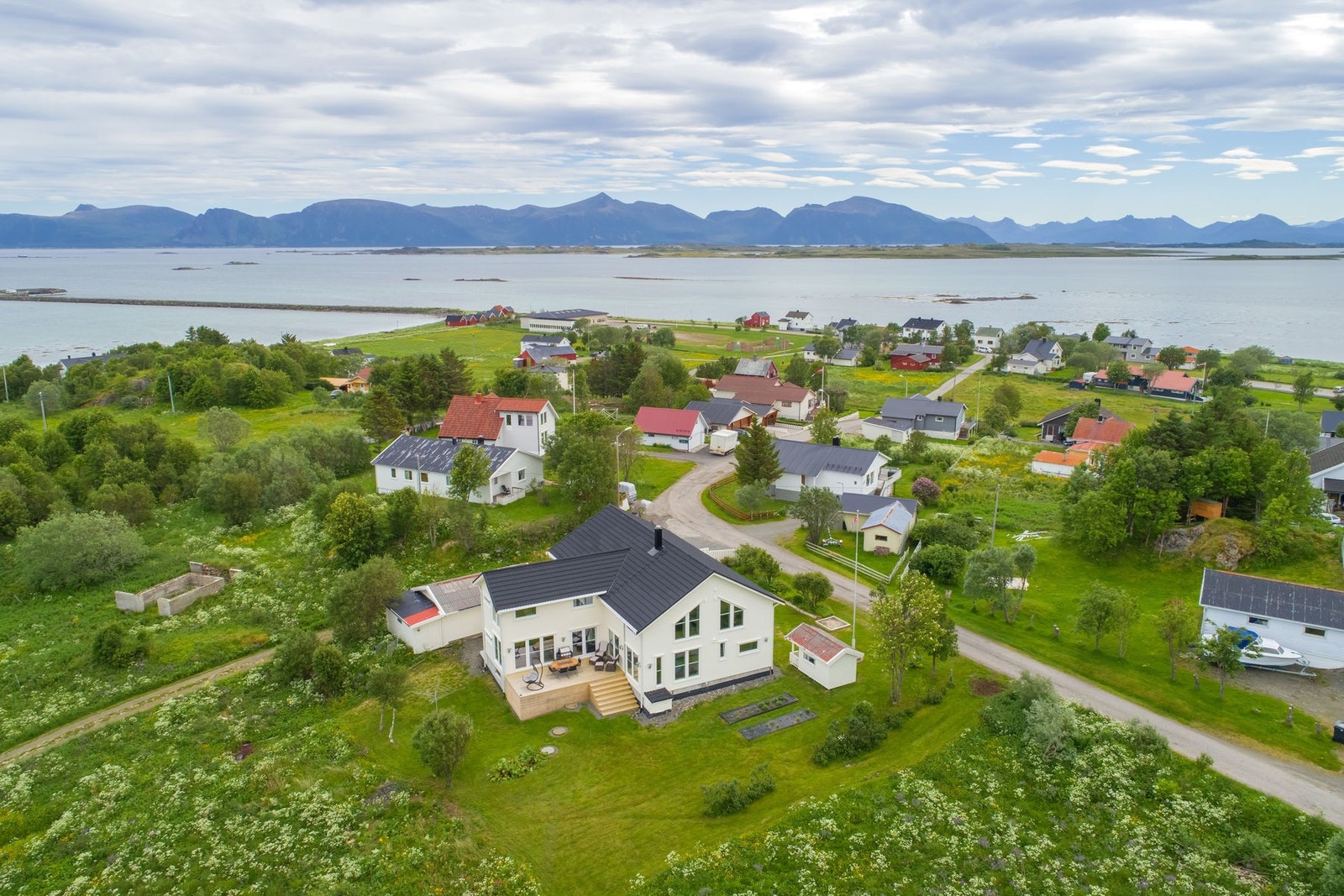 Eiendommen sett fra lufta Galleribilde