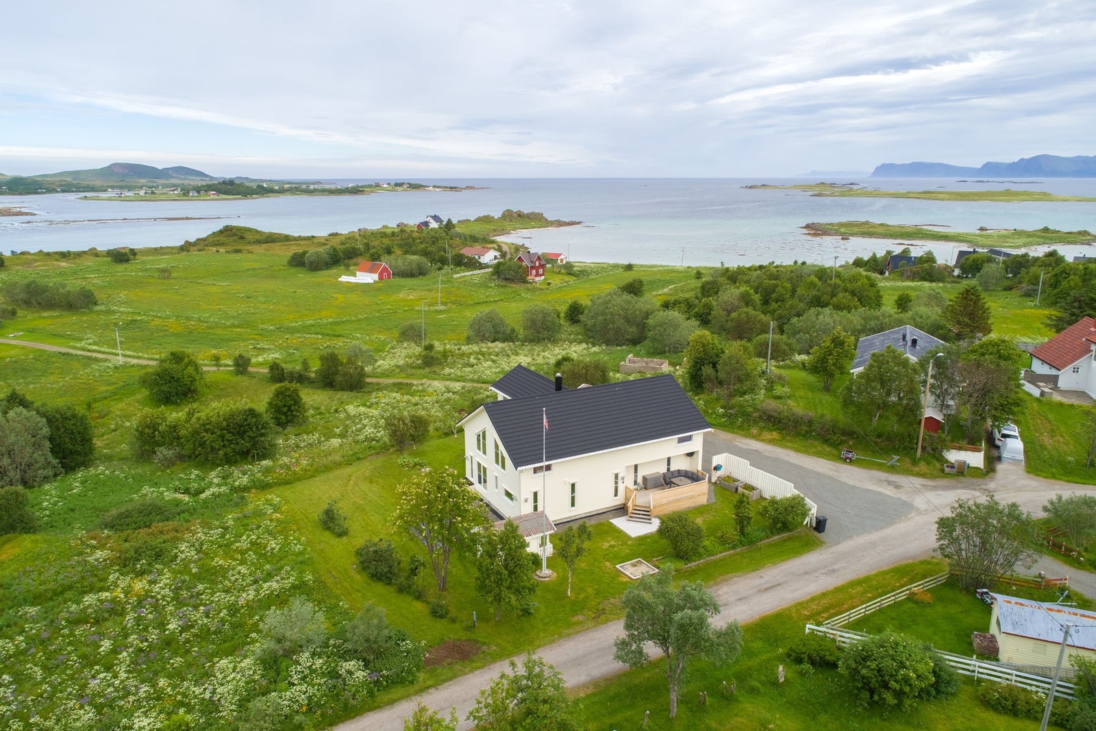 Eiendommen sett fra lufta Galleribilde