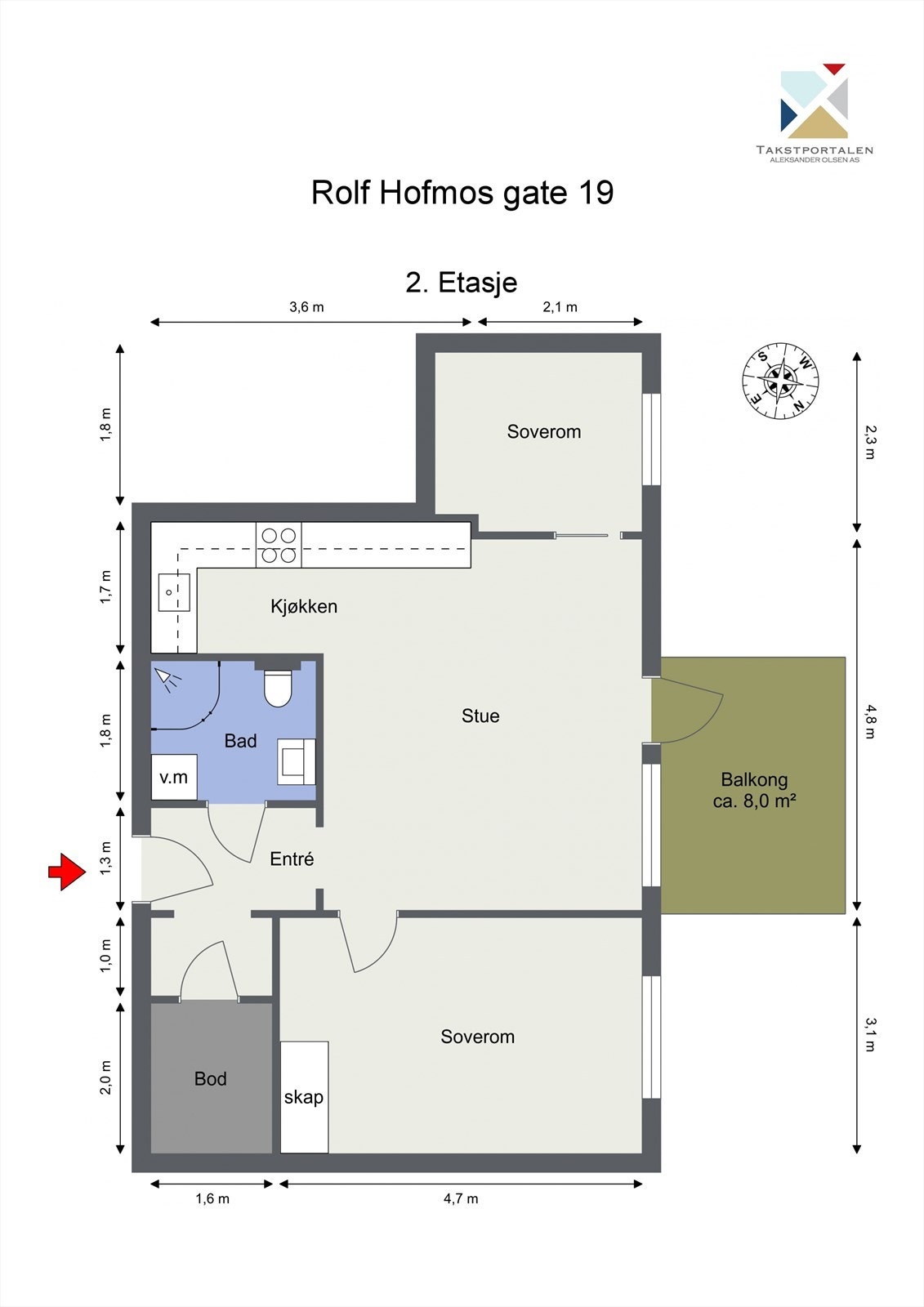 Plantegning Galleribilde