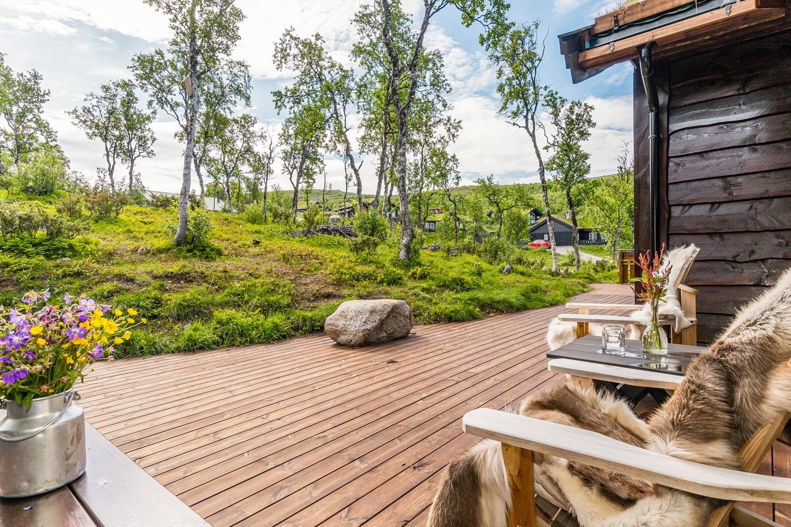 Terrasse på omtrent 70 + 10 m². Galleribilde