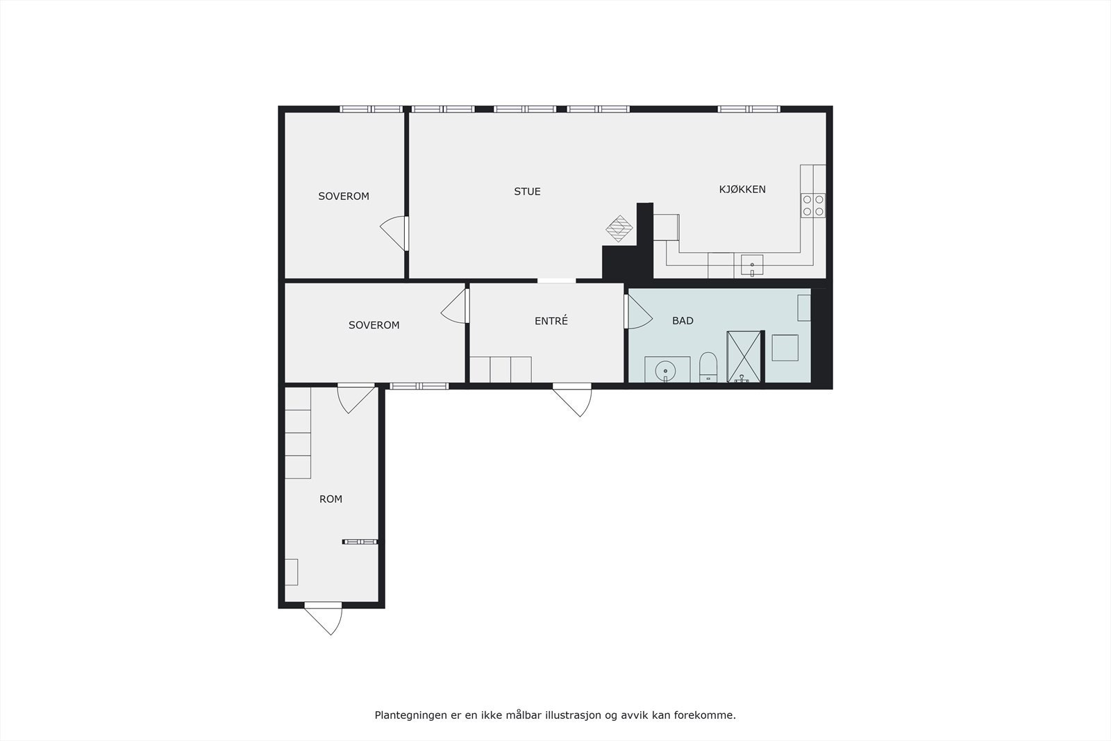 Plantegning Galleribilde