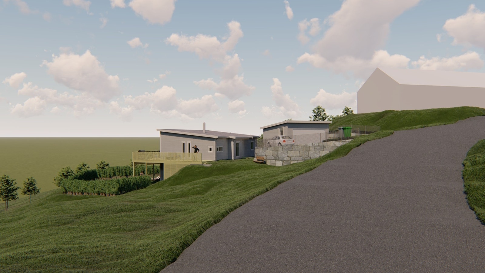 Illustrasjon plassering av Aurora, ABC Hus i tomt Galleribilde