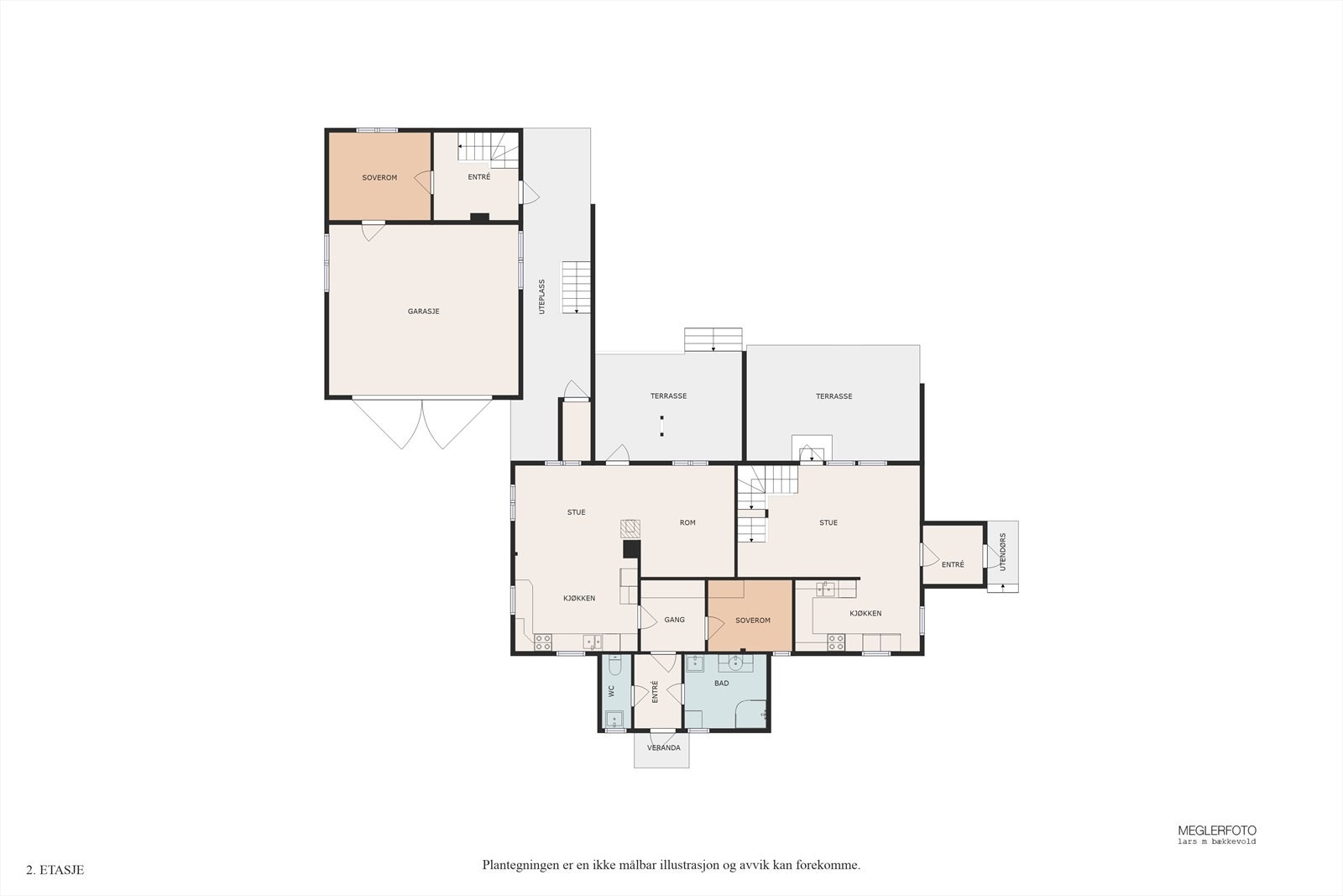 Plantegning av hovedplan Galleribilde