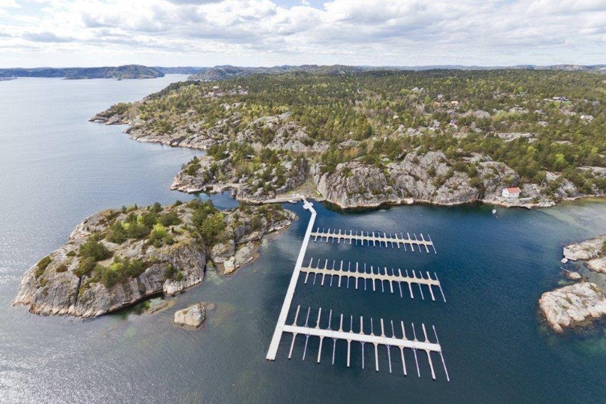 Gangavstand til båtplass på Vrangsund Båthavn Galleribilde