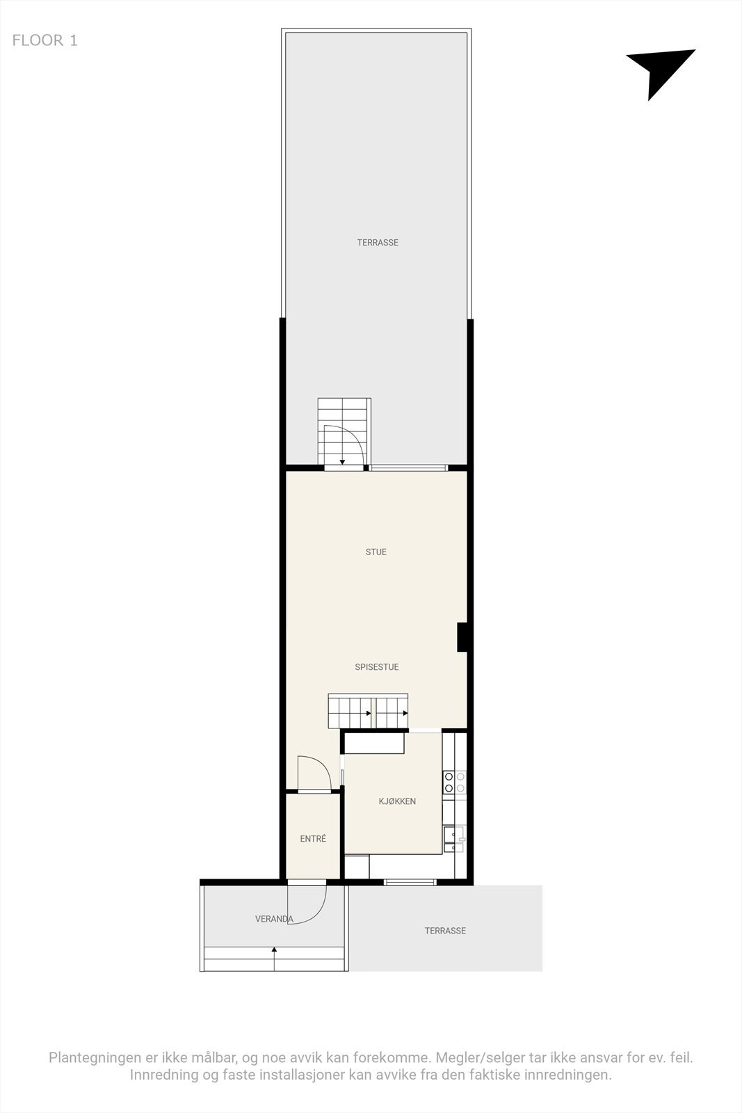 Plantegning 1. etg. Galleribilde