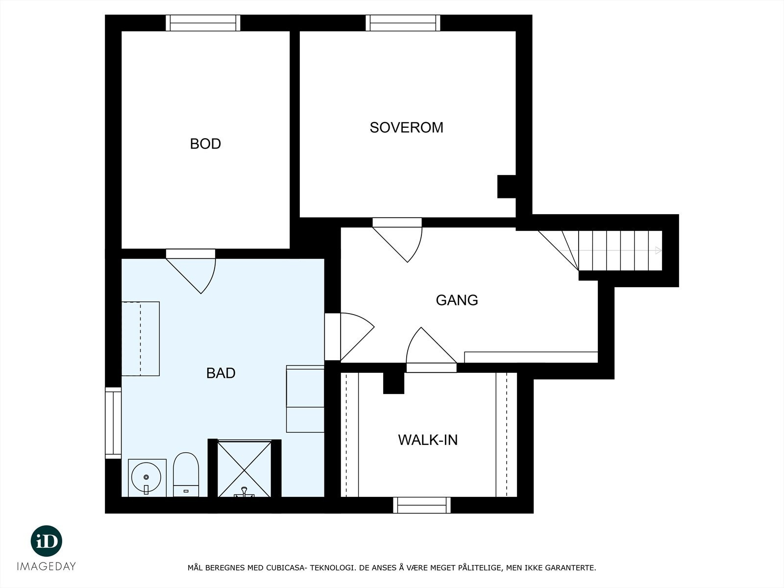 Plantegning i underetasjen Galleribilde