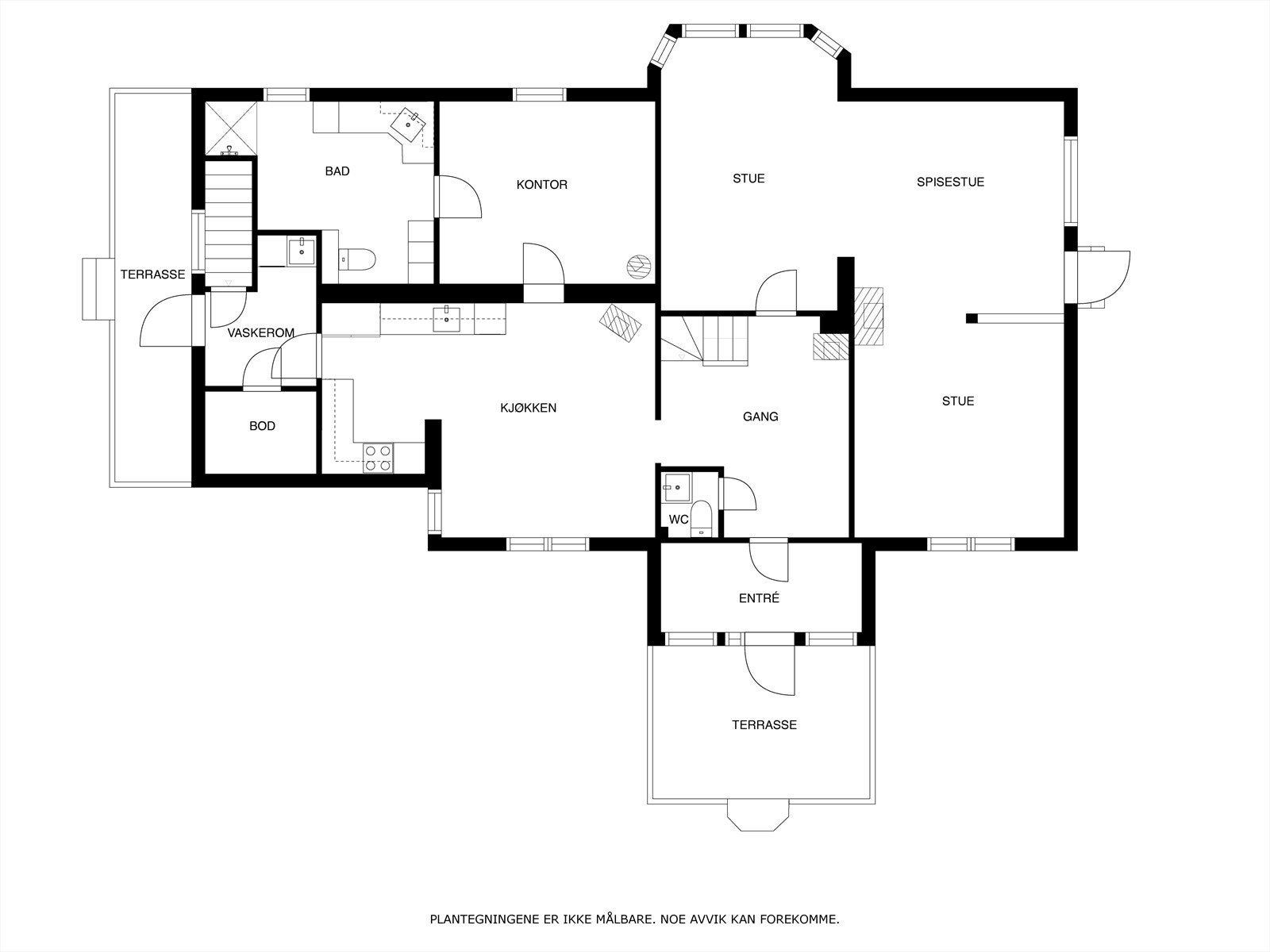 Plantegning 1.etasje. Galleribilde