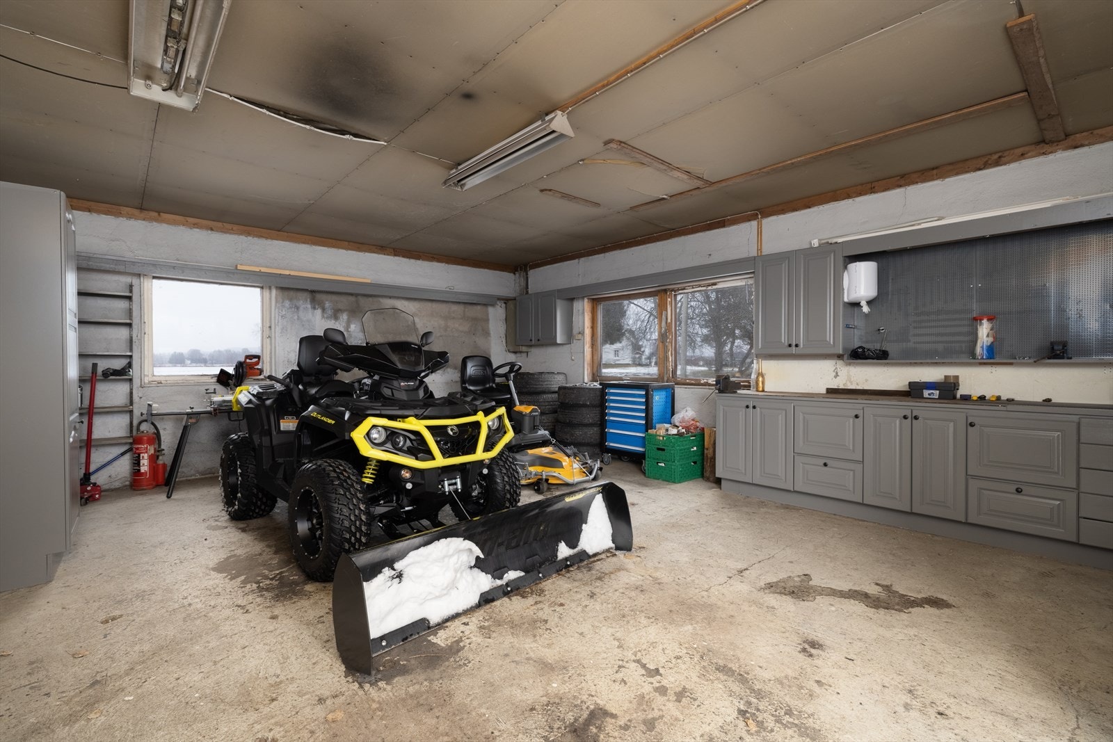 God plass i garasjen/verkstedet. Galleribilde