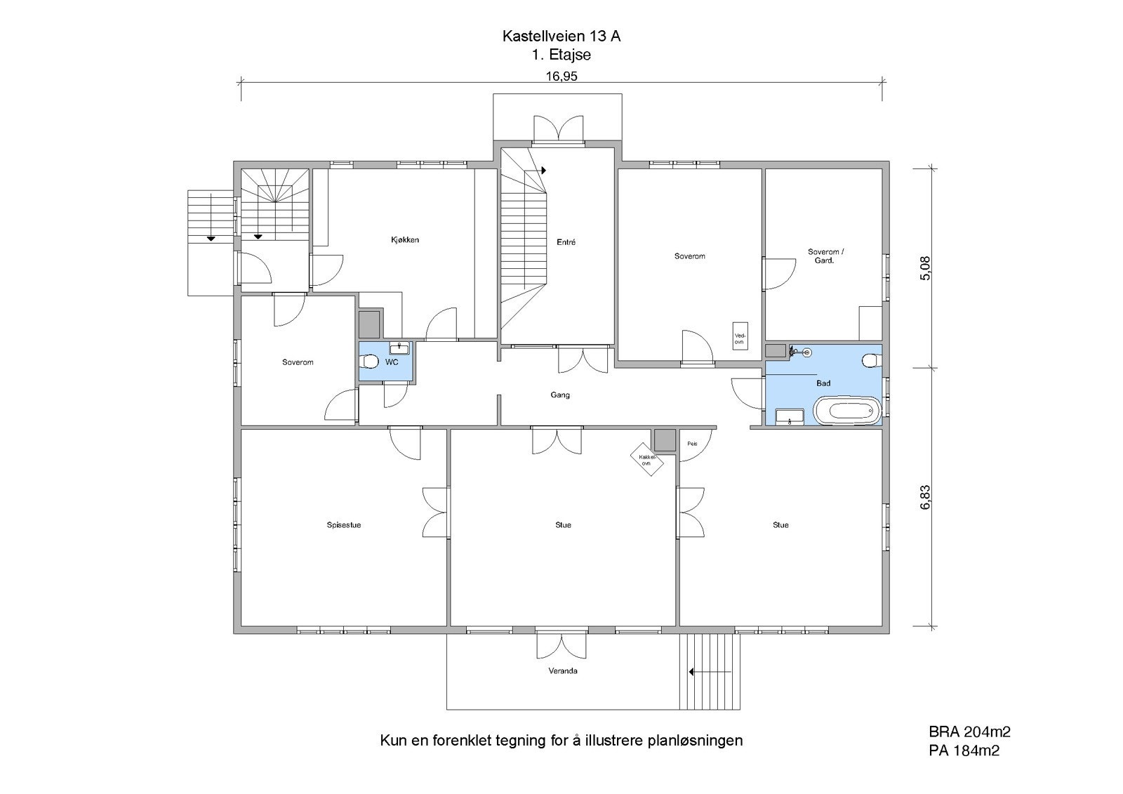 Kastellveien 13 A 1. Etasje Galleribilde