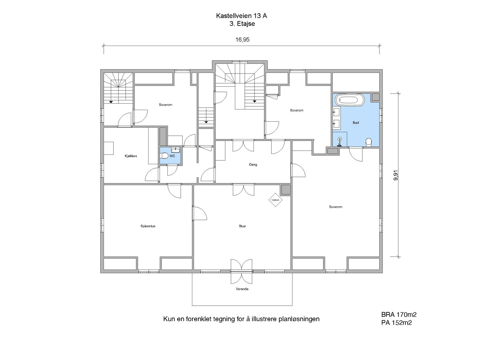 Kastellveien 13 A 3. Etasje Galleribilde